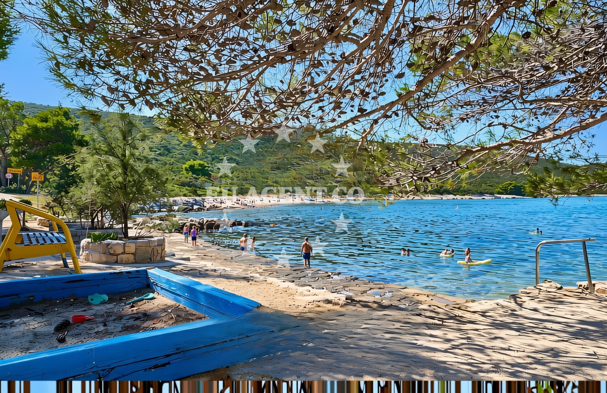 Additional view of Hrvatin, Sestrunj (Sestrunj) Beach in Hrvatin