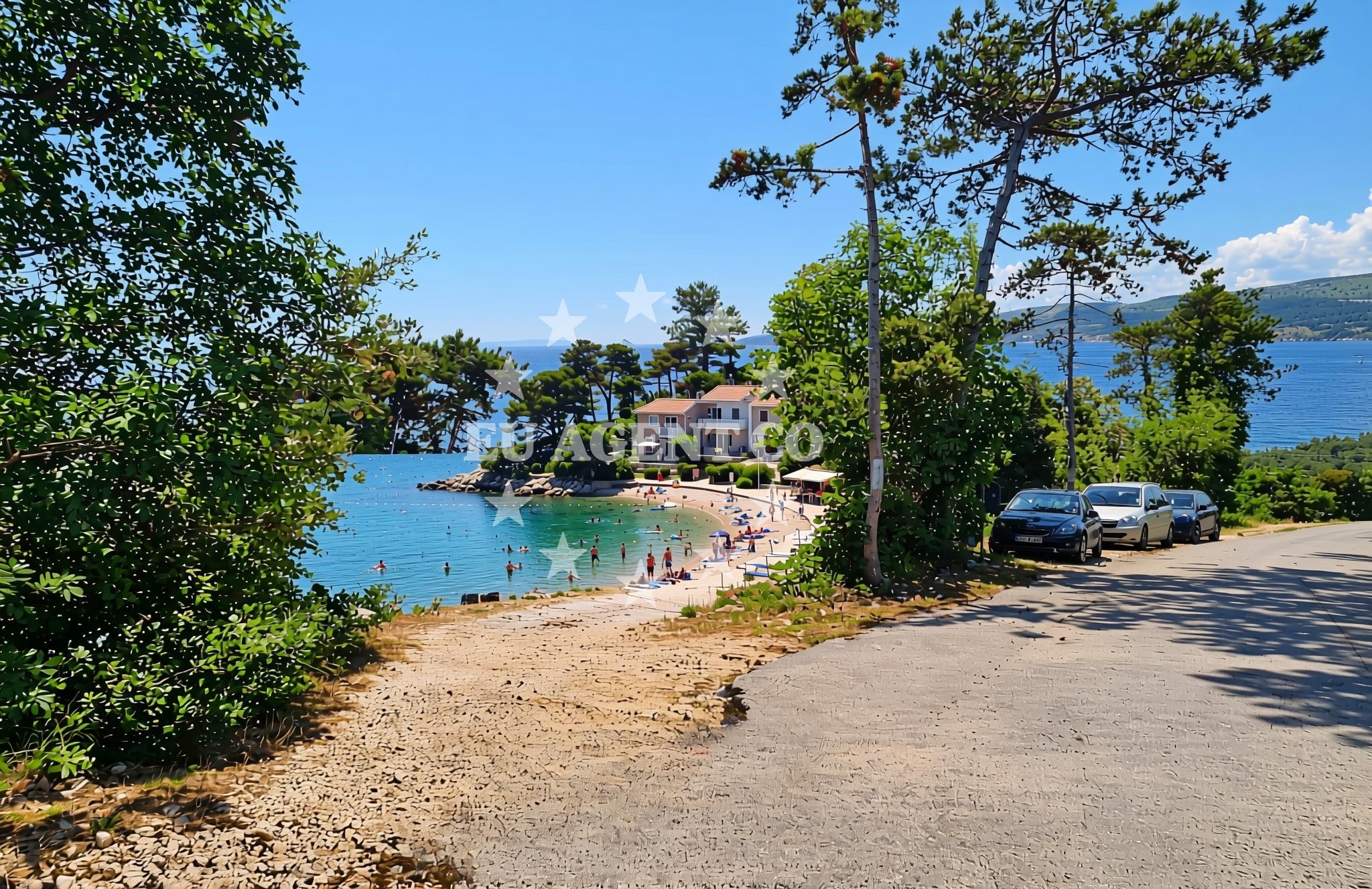 Additional view of Huboka beach in Marina 39 Sveta Marina, Rabac