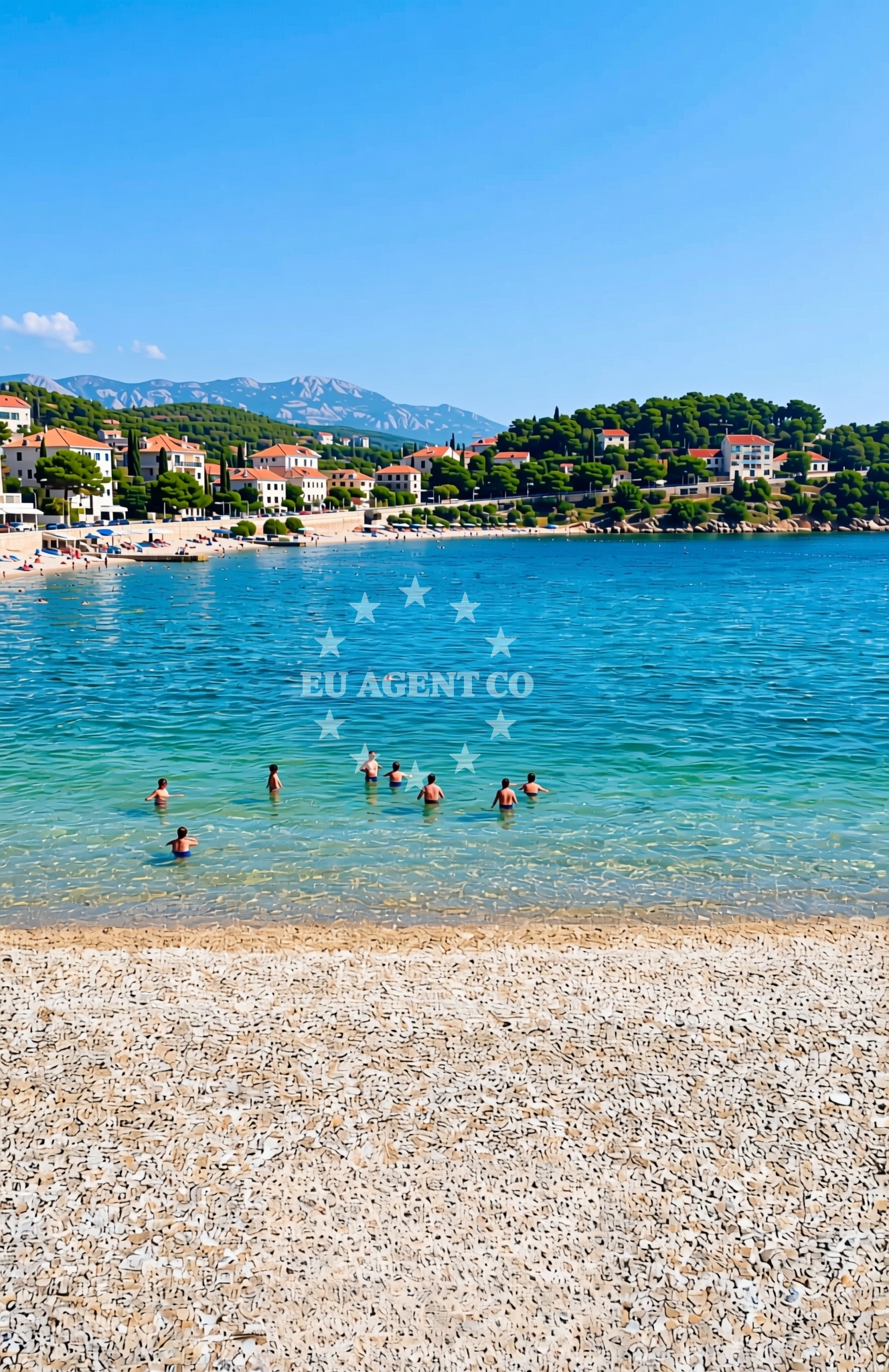 Additional view of Huboka beach in Marina 39 Sveta Marina, Rabac