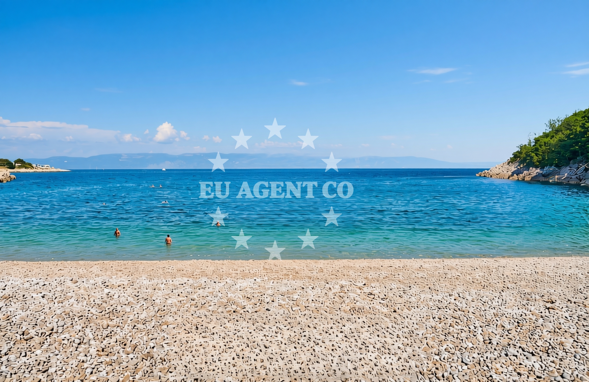 Additional view of Huboka beach in Marina 39 Sveta Marina, Rabac
