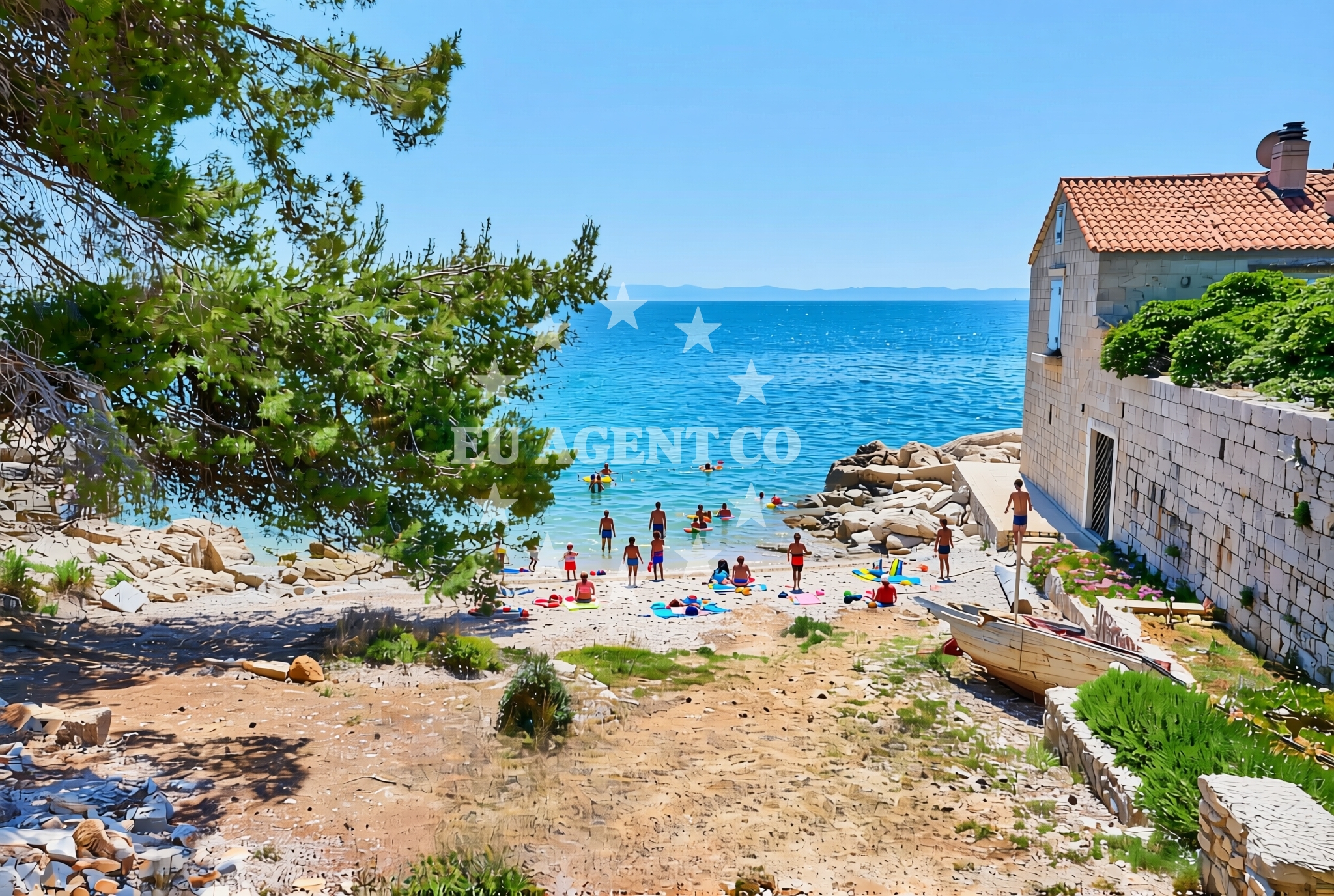 Shoreline and swimming area at Humac (Hvar): beaches and coves (1) in Humac (Hvar)