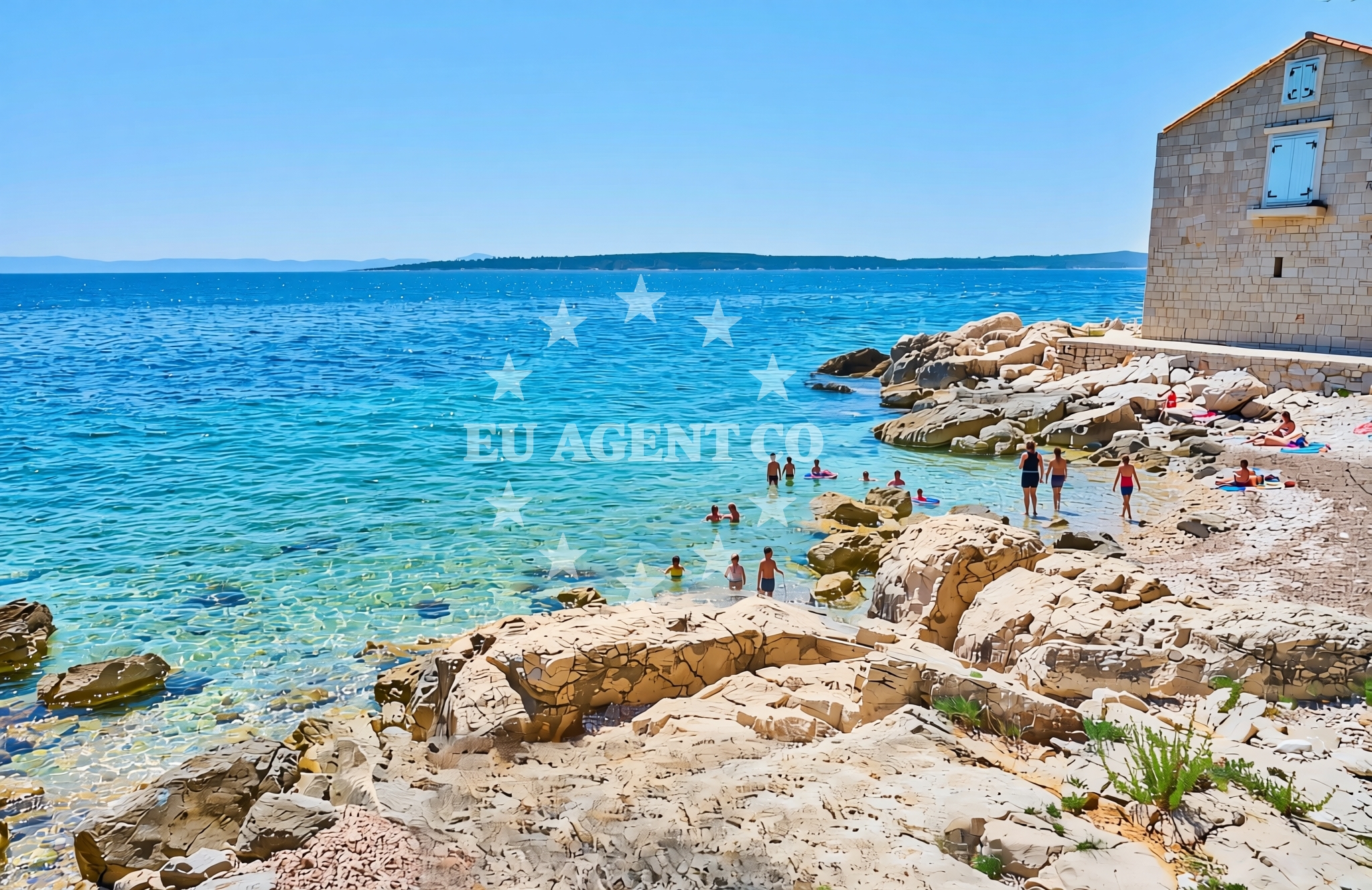 Beach facilities and surroundings at Humac (Hvar): beaches and coves (1) in Humac (Hvar)