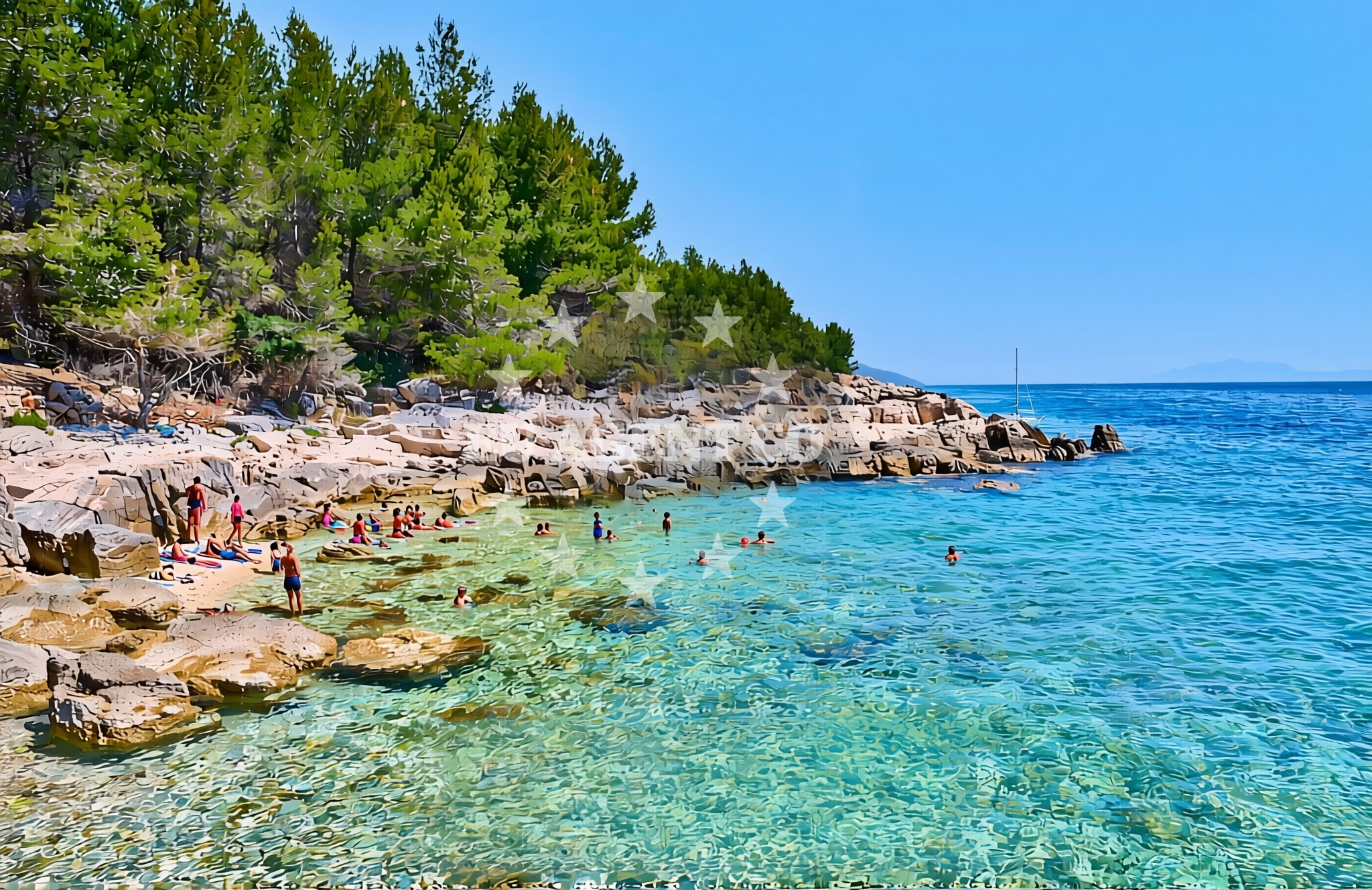 Additional view of Humac (Hvar): beaches and coves (1) in Humac (Hvar)