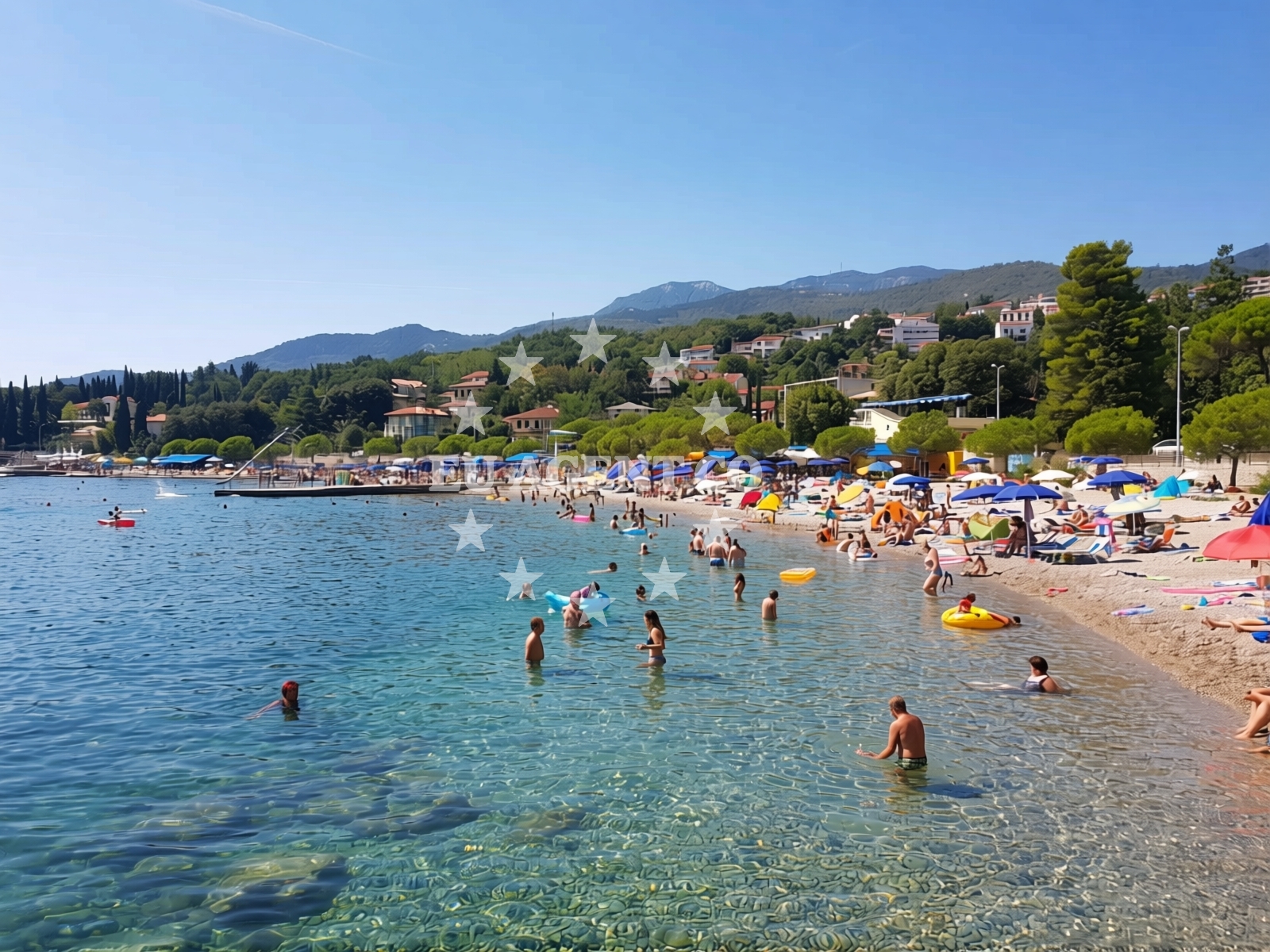 Additional view of Icici beach in 38 Poljanska cesta, Ičići