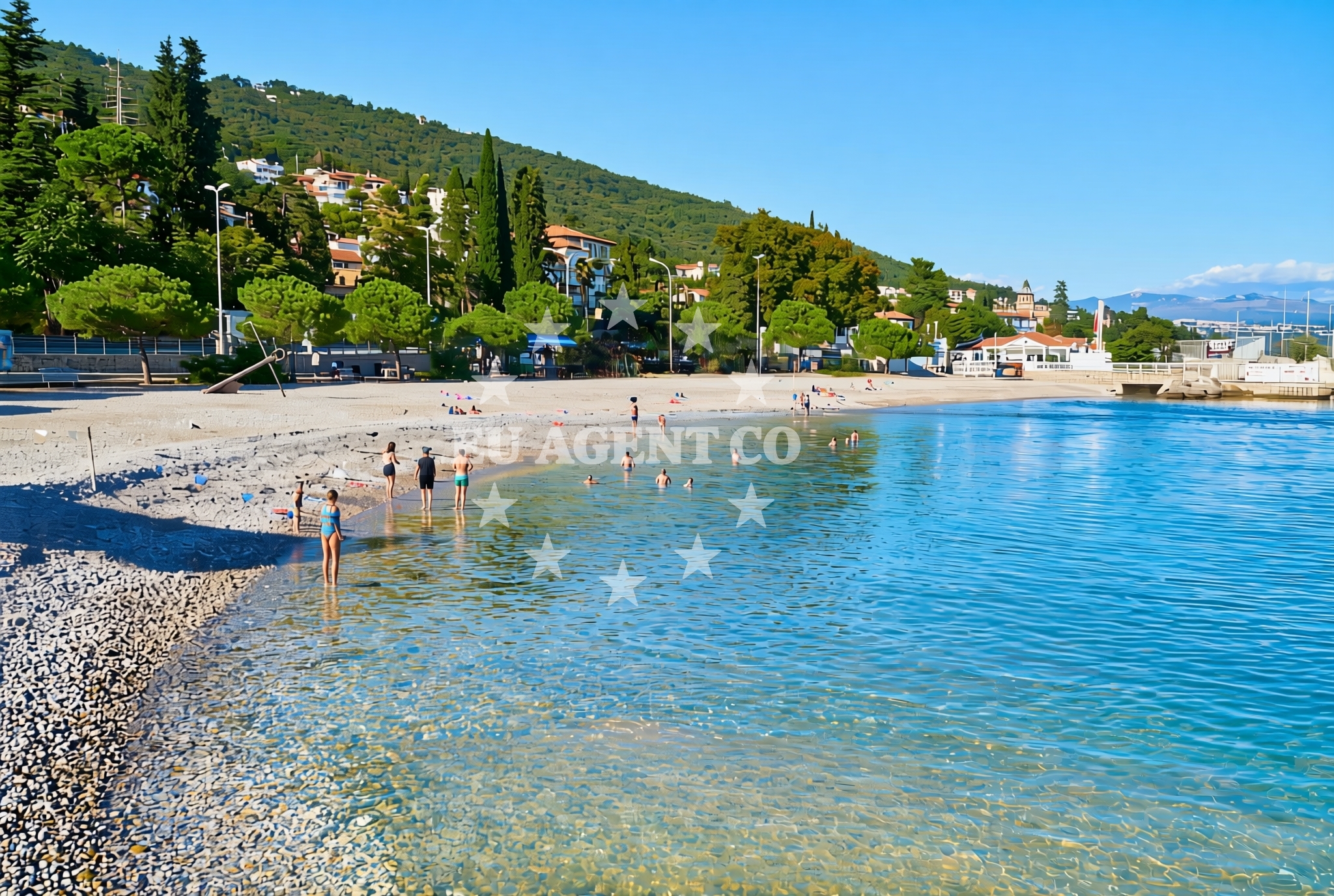 Additional view of Icici beach in 38 Poljanska cesta, Ičići