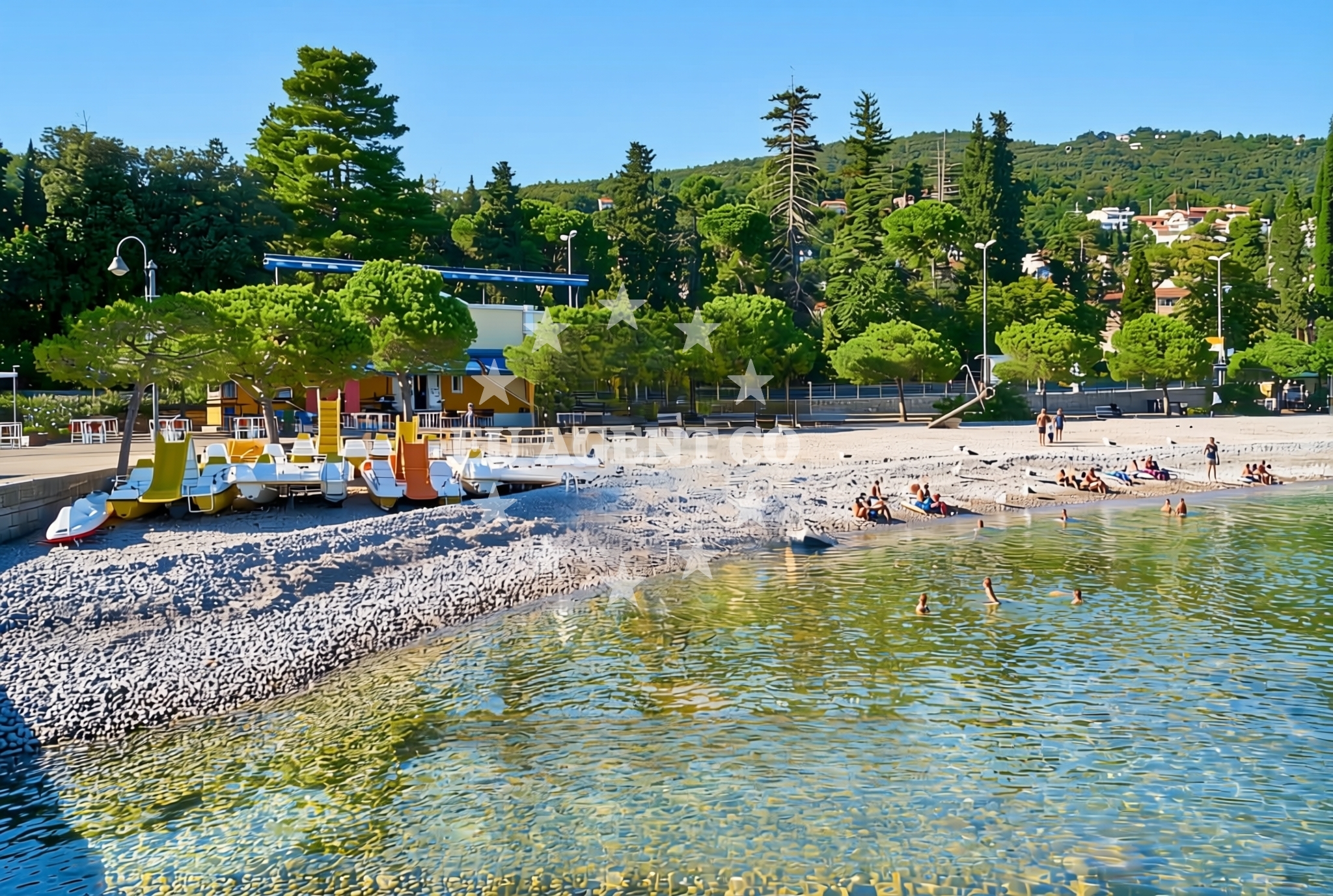 Additional view of Icici beach in 38 Poljanska cesta, Ičići