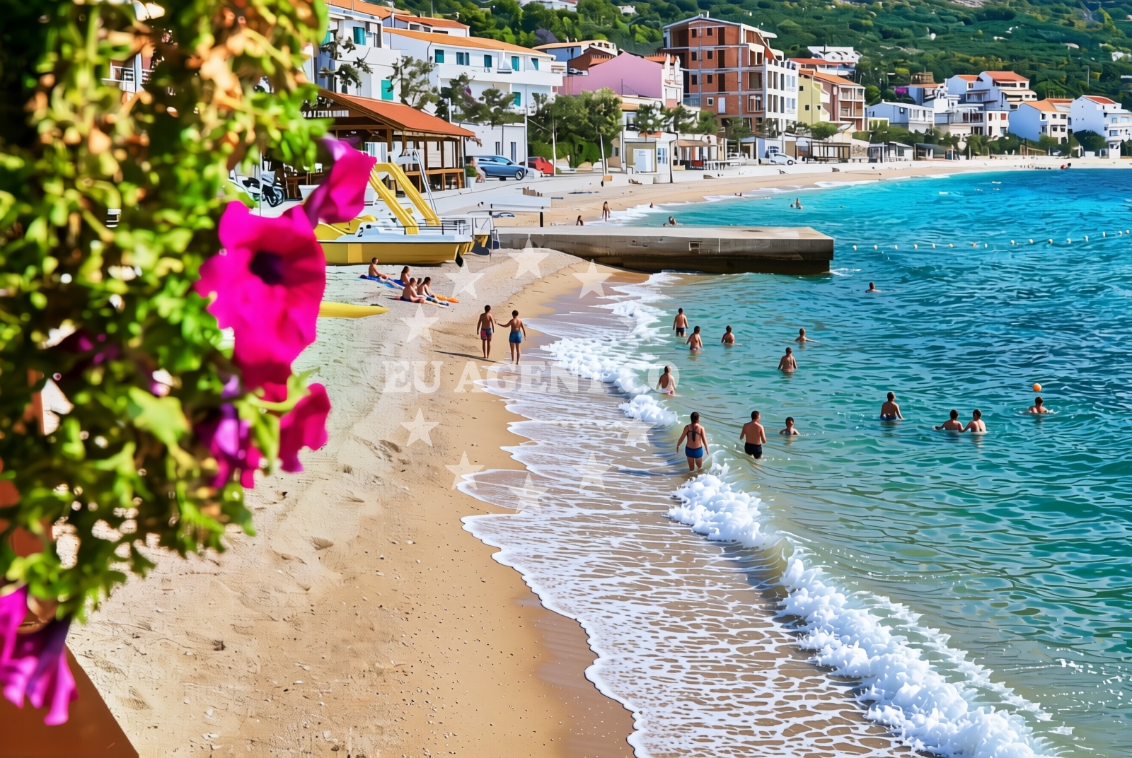 Sea and coastal view of Igrane: beaches and coves (9) in Igrane