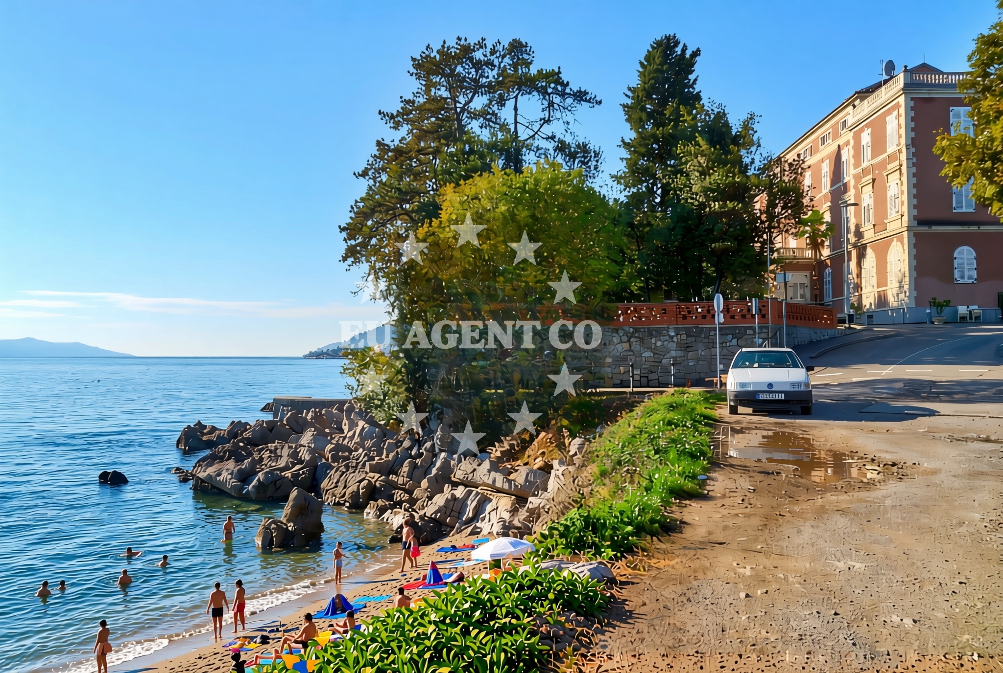 Sea and coastal view of Ika: beaches and coves (3) in Ika