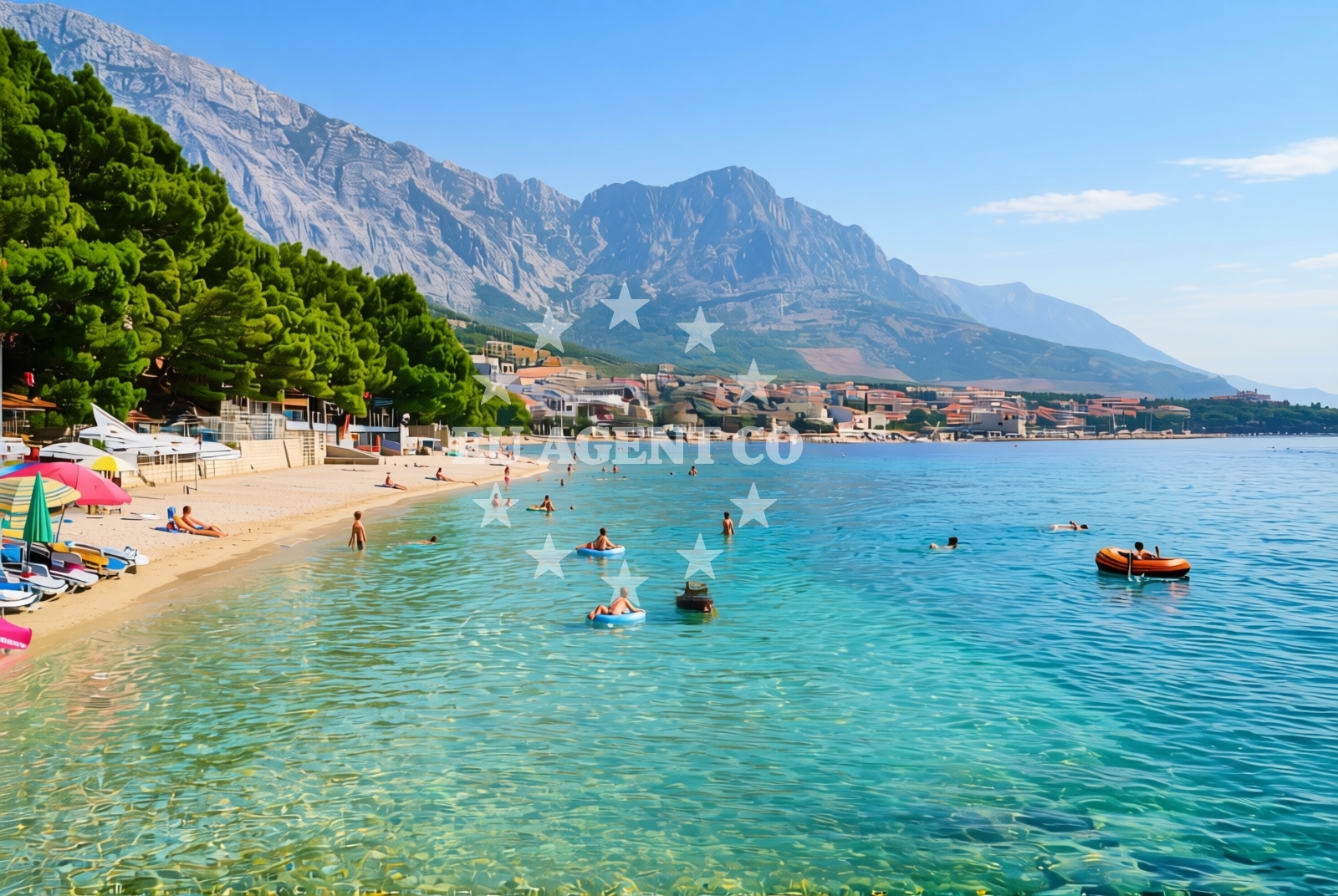 Additional view of Ikovac beach in Rogač 47, Baška Voda