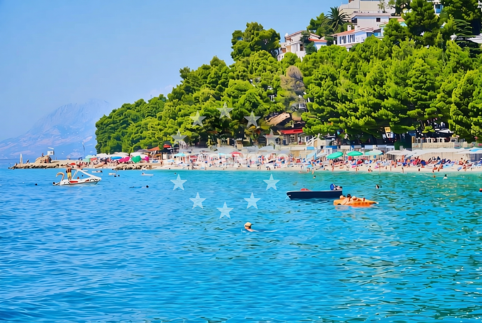 Additional view of Ikovac beach in Rogač 47, Baška Voda