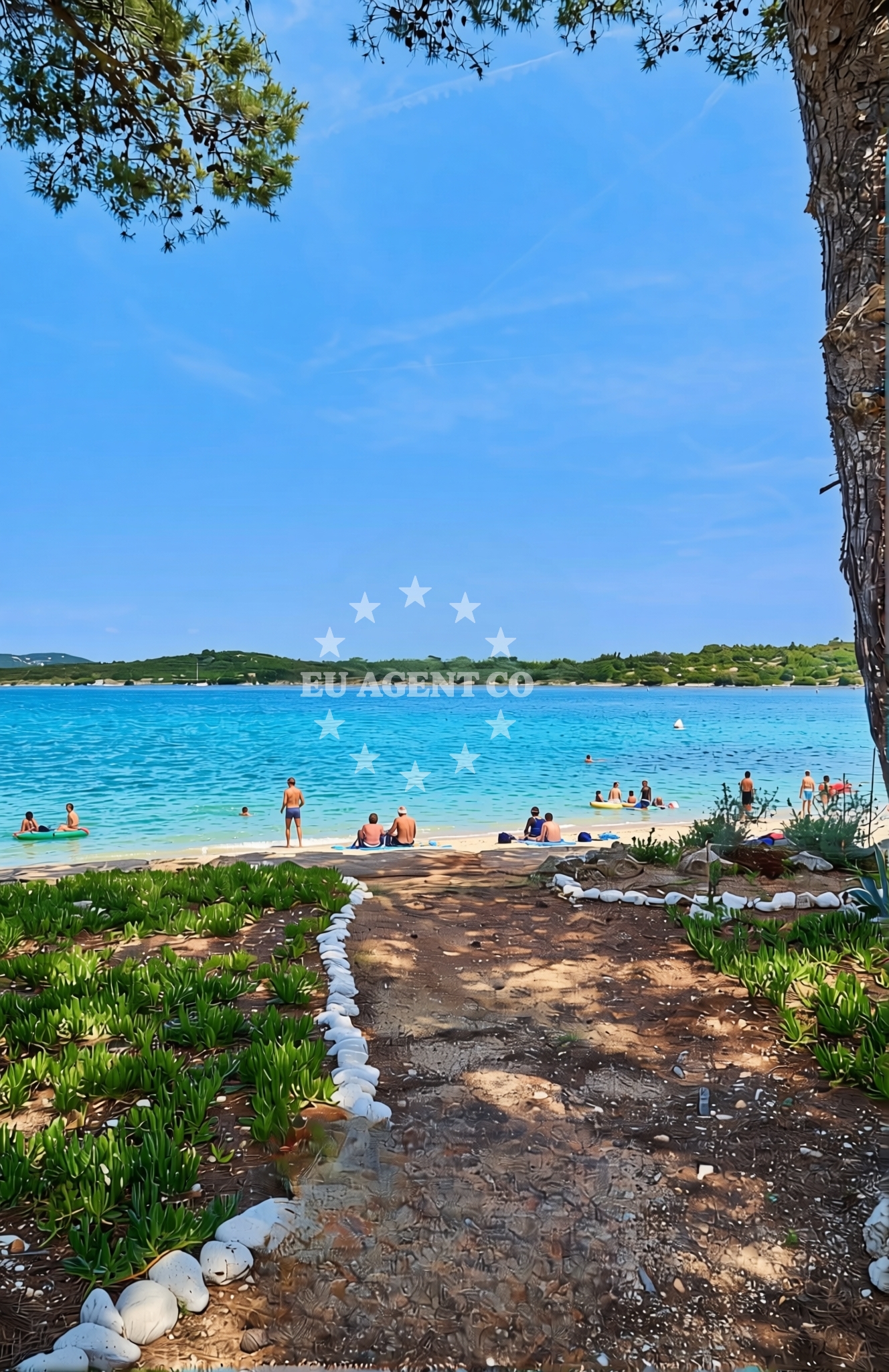 Beach facilities and surroundings at Ilovik istok, Ilovik (Mali Lošinj) (Ilovik) Beach in Ilovik istok