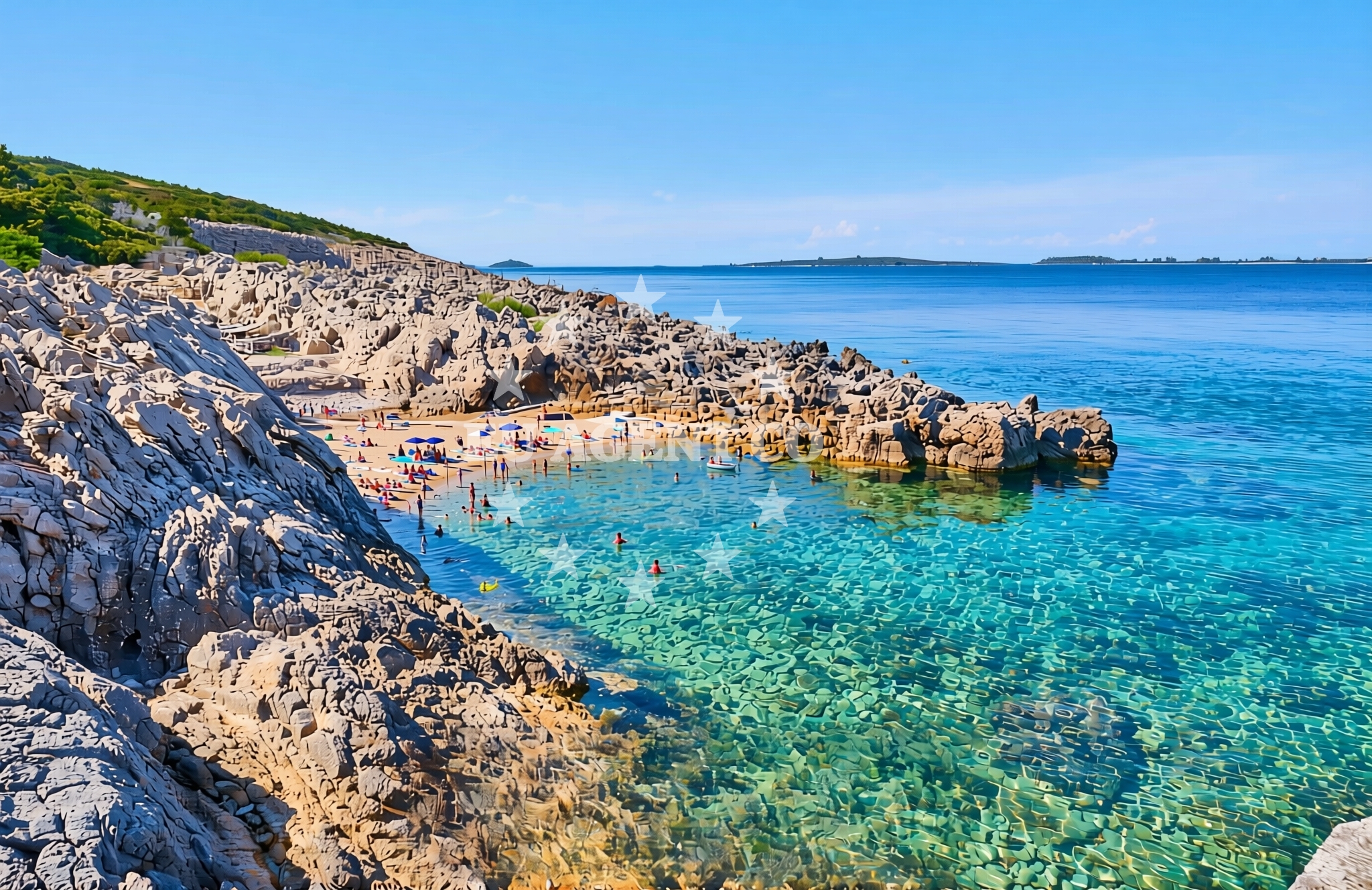 Overview of Ilovik (Mali Lošinj) (Ilovik): beaches and coves (14) in Ilovik (Mali Lošinj) (Ilovik)