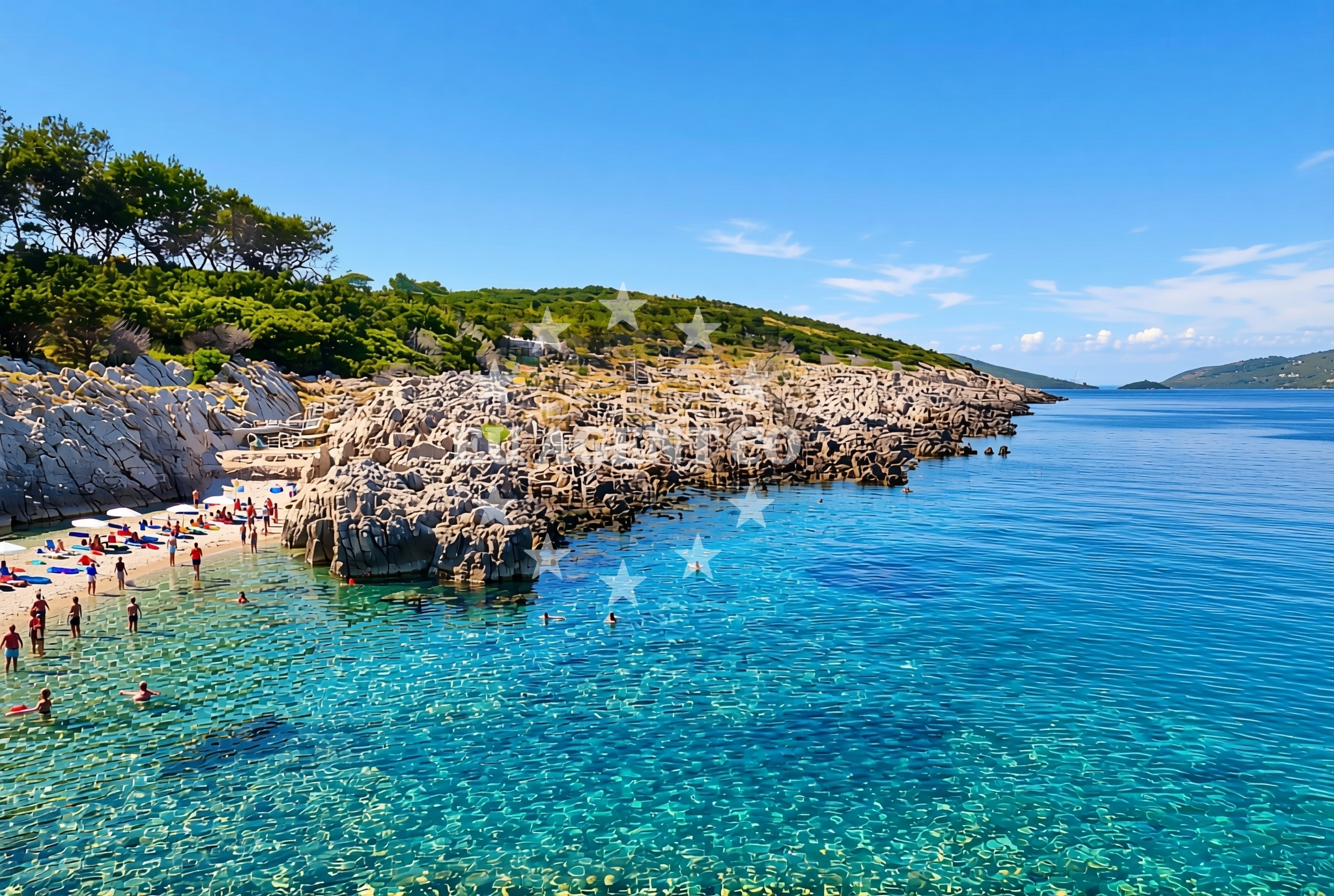 Sea and coastal view of Ilovik (Mali Lošinj) (Ilovik): beaches and coves (14) in Ilovik (Mali Lošinj) (Ilovik)