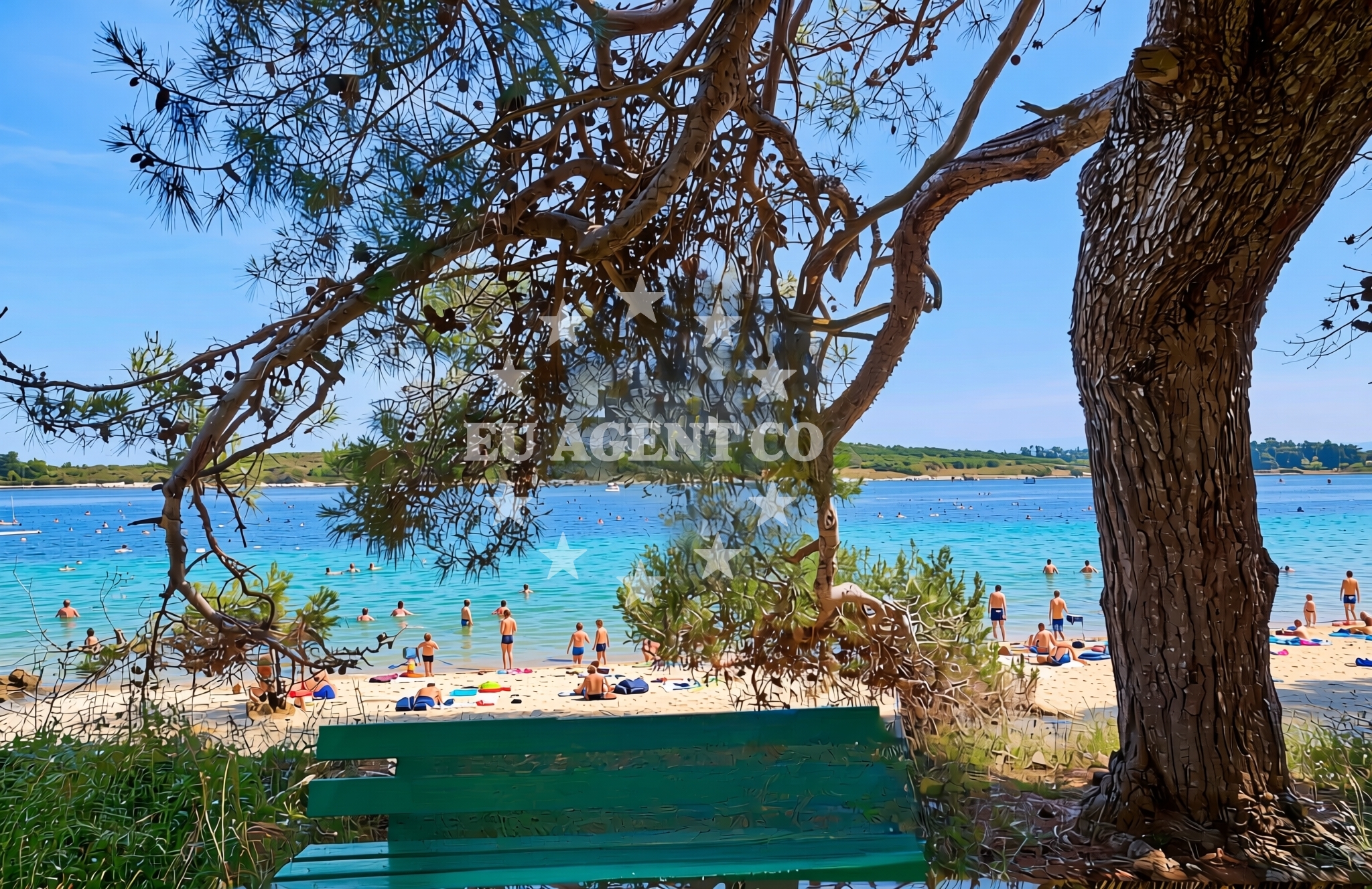 Sea and coastal view of Ilovik zapad, Ilovik (Mali Lošinj) (Ilovik) Beach in Ilovik zapad