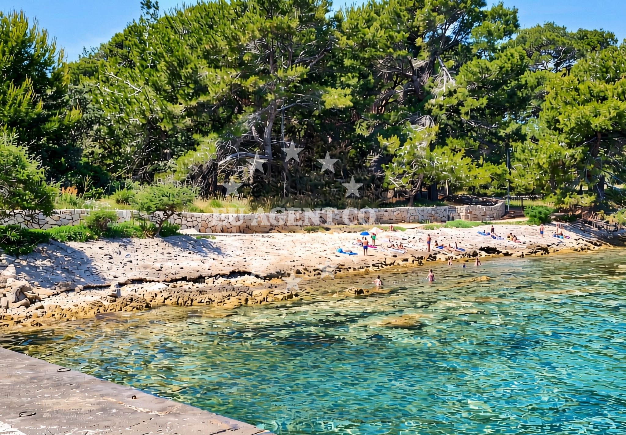Additional view of Ilovik zapad, Ilovik (Mali Lošinj) (Ilovik) Beach in Ilovik zapad