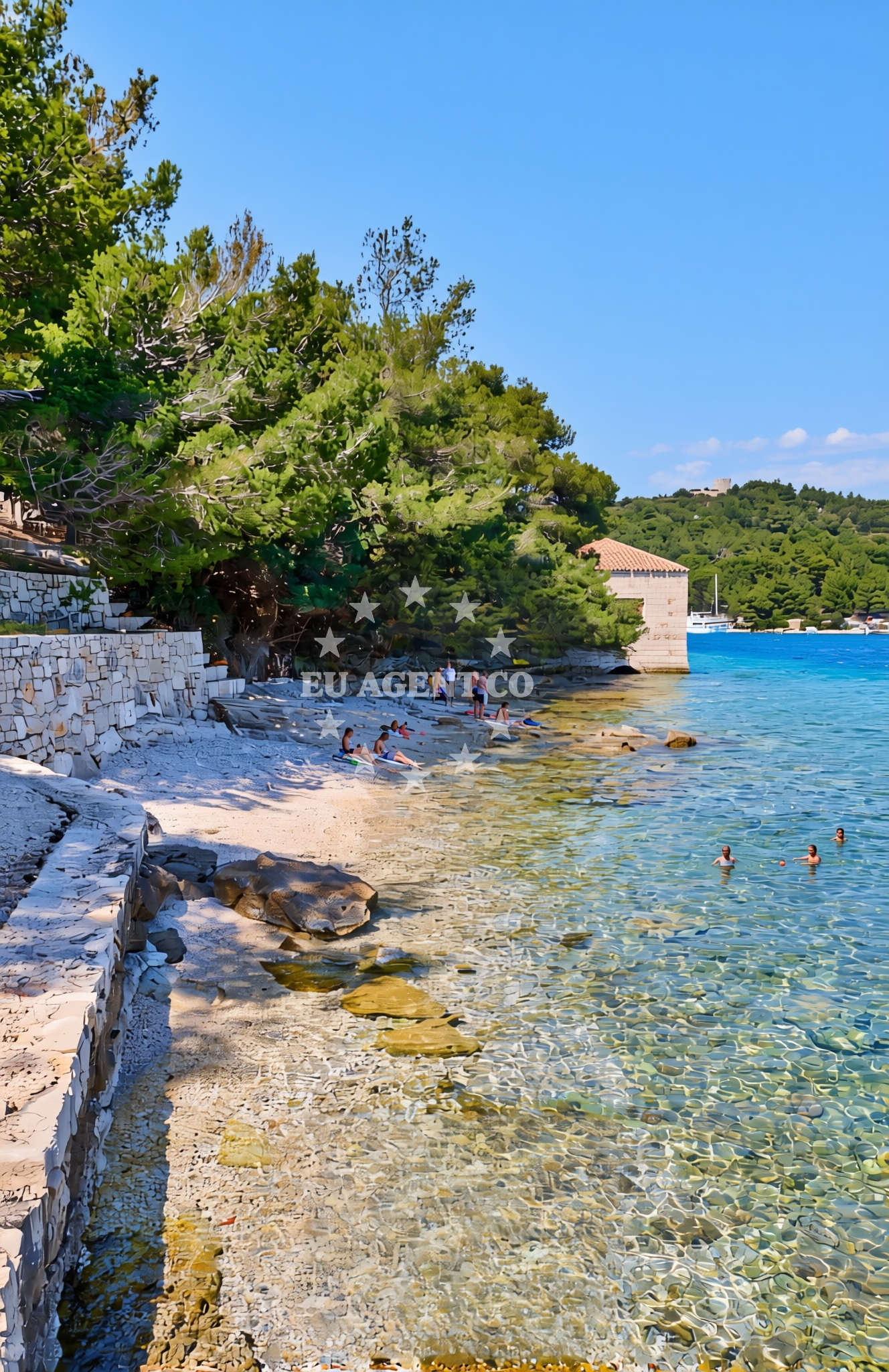 Additional view of Issa, Vis (Vis) Beach in Issa