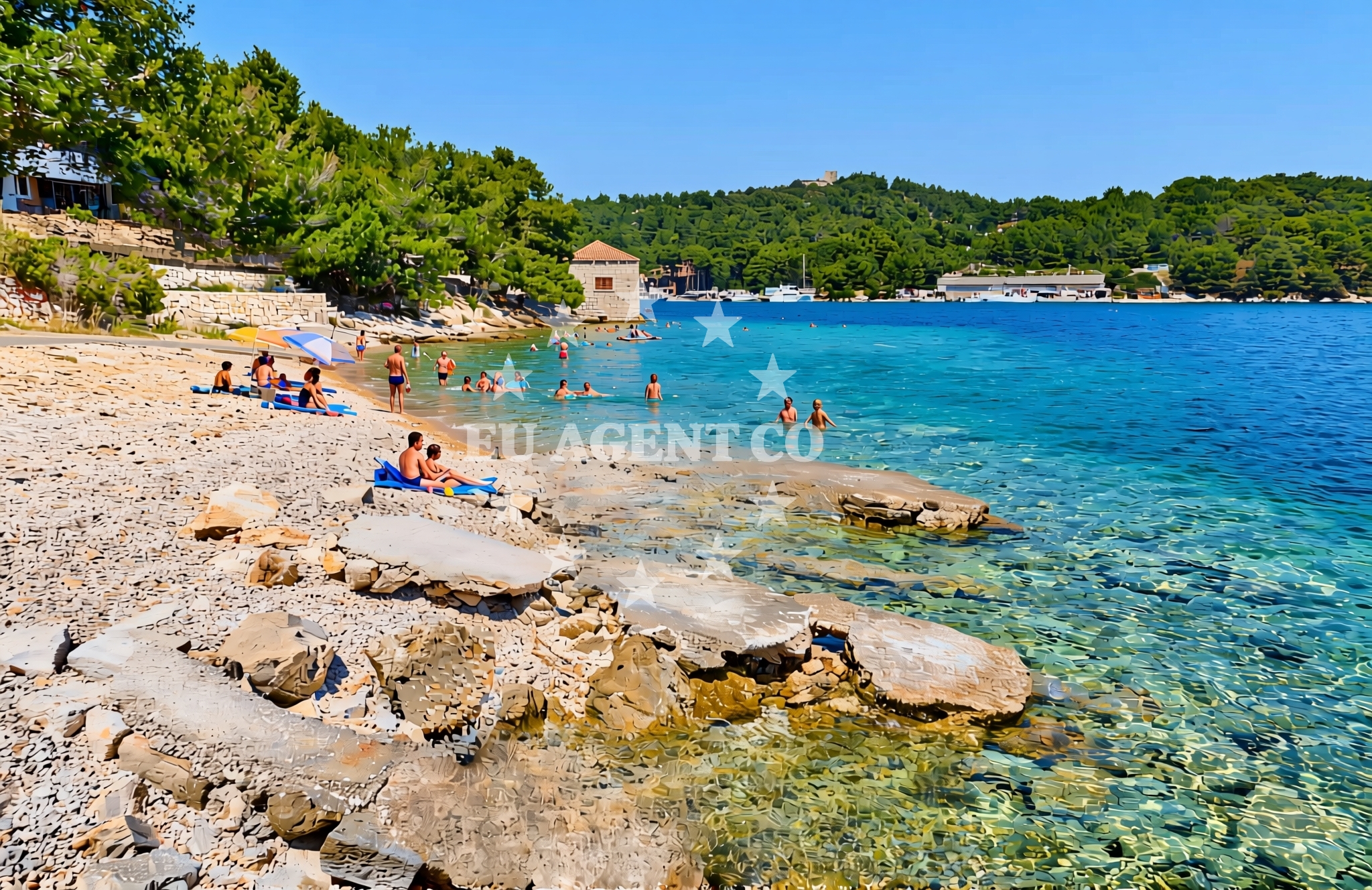Additional view of Issa, Vis (Vis) Beach in Issa