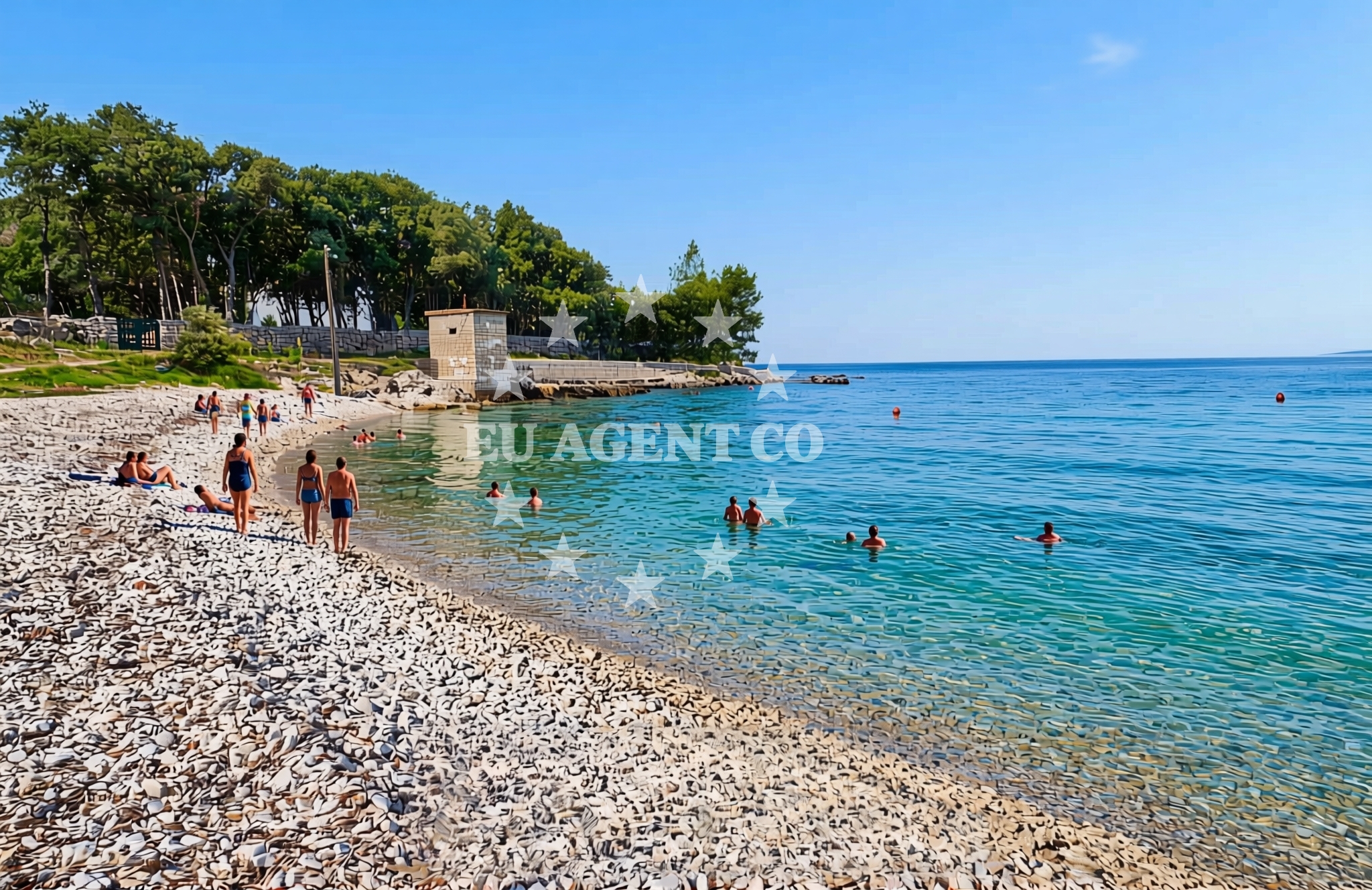 Beach facilities and surroundings at Ist (Ist): beaches and coves in Ist (Ist)