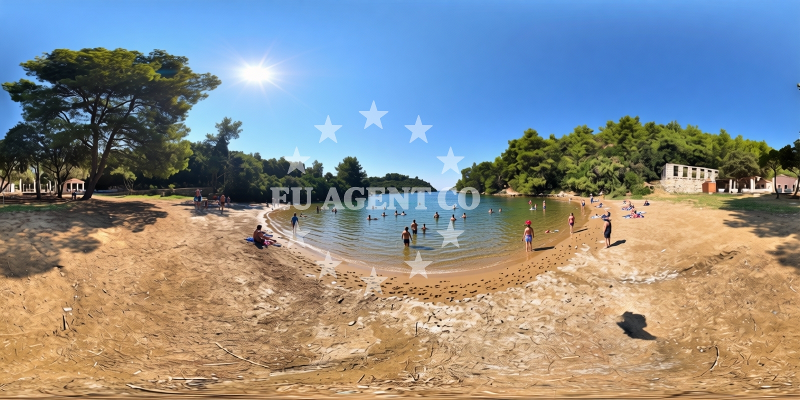 Beach facilities and surroundings at Istruga beach in Brna 328, Smokvica