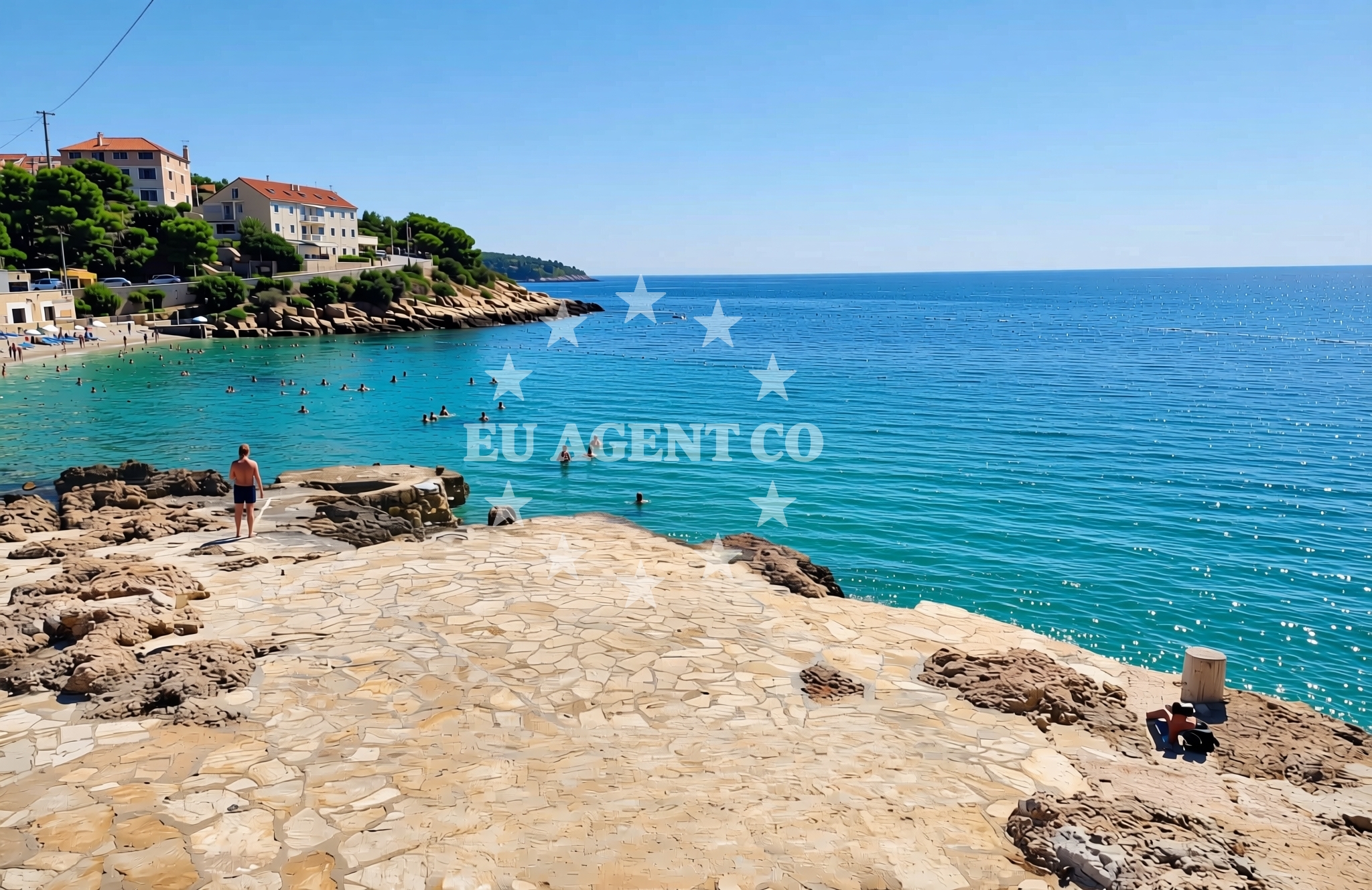 Additional view of Ivan Dolac beach in Ivan Dolac 111, Ivan Dolac
