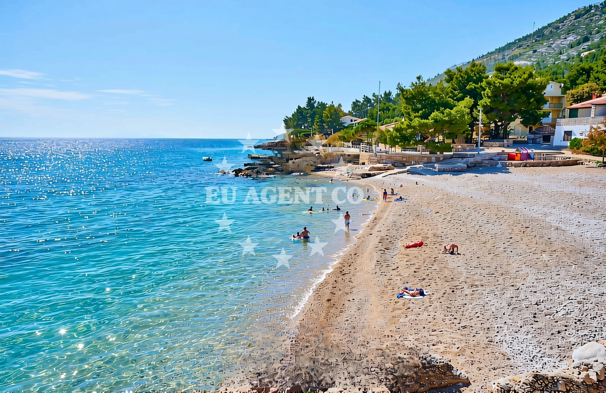 Shoreline and swimming area at Ivan Dolac (Hvar): beaches and coves (6) in Ivan Dolac (Hvar)