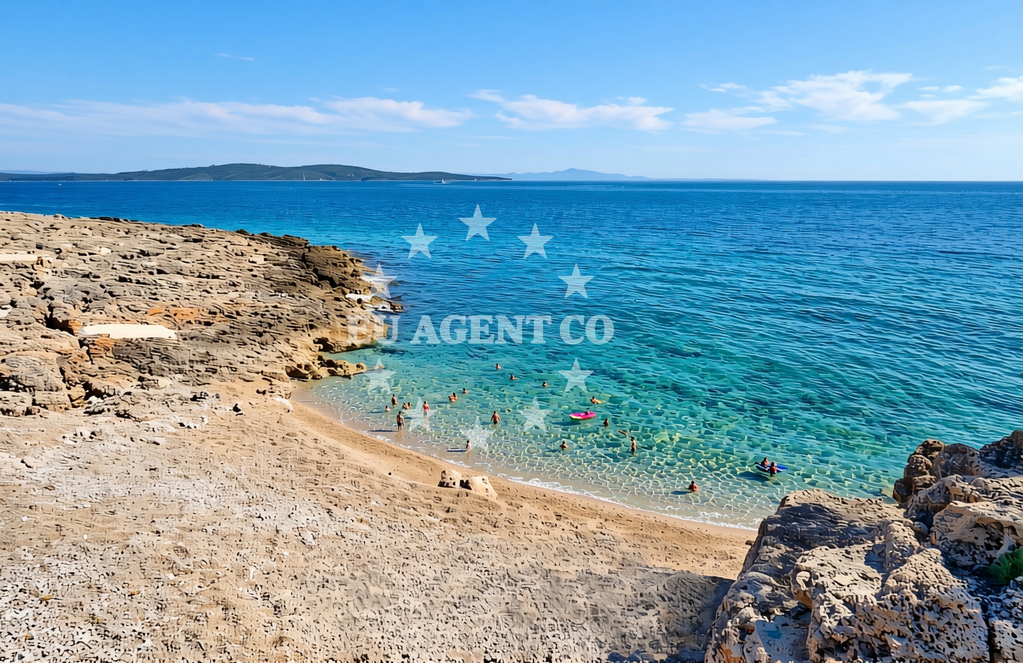 Shoreline and swimming area at Ivan Dolac istok FKK, Ivan Dolac (Hvar) Beach in Ivan Dolac istok FKK