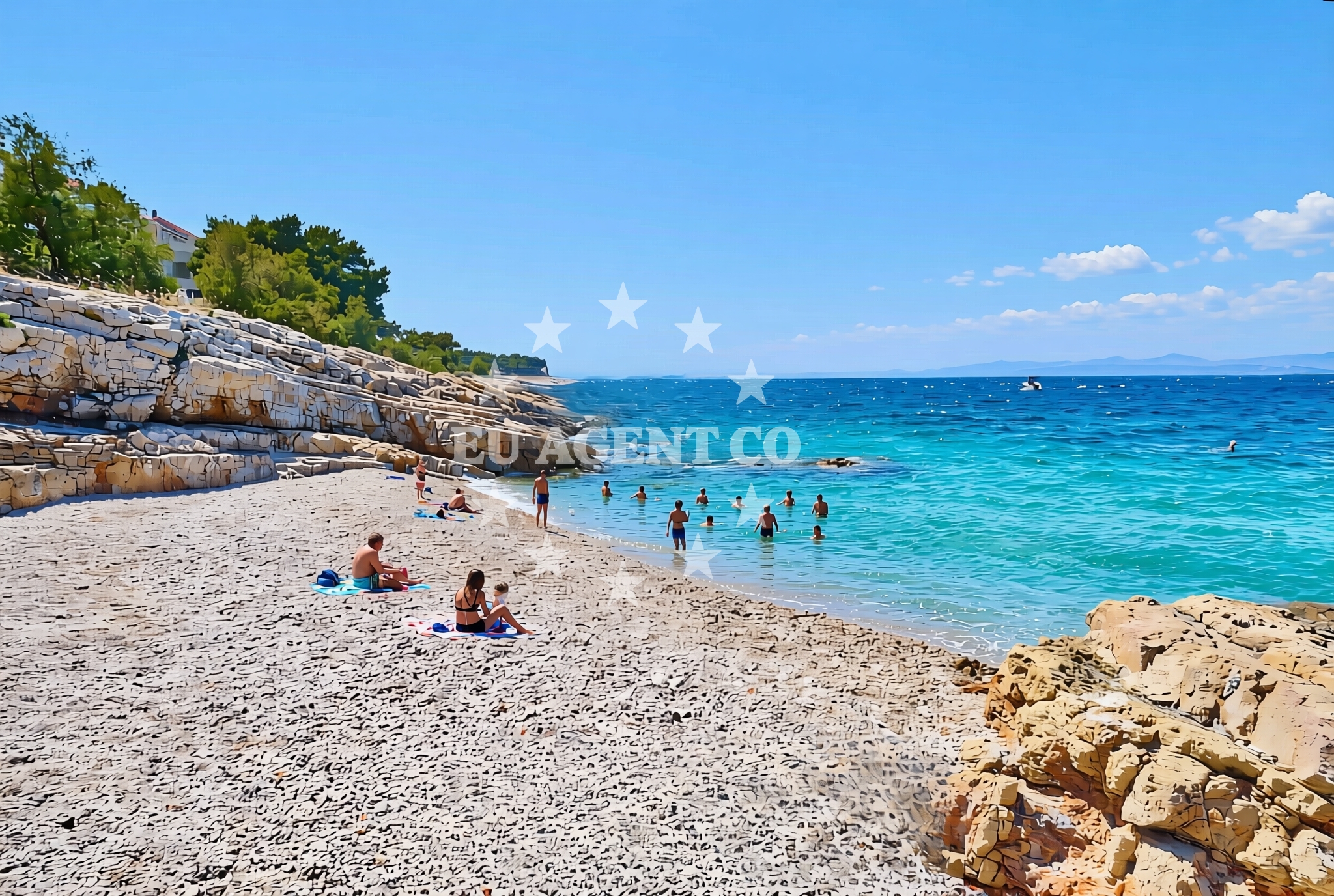 Additional view of Ivan Pavao II zapad, Sutivan (Brač) Beach in Ivan Pavao II zapad