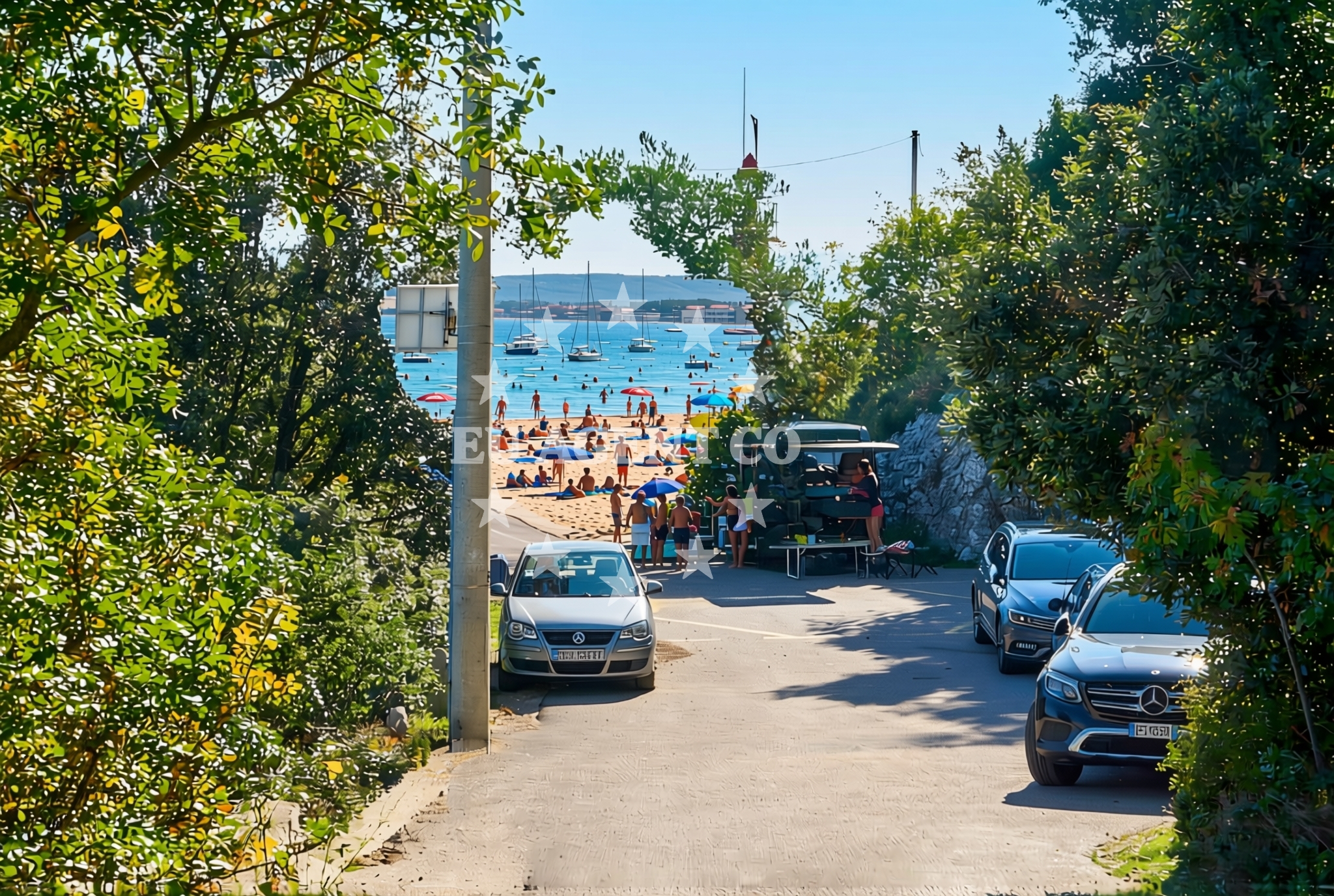 Sea and coastal view of Ivanje (Cres): beaches and coves in Ivanje (Cres)