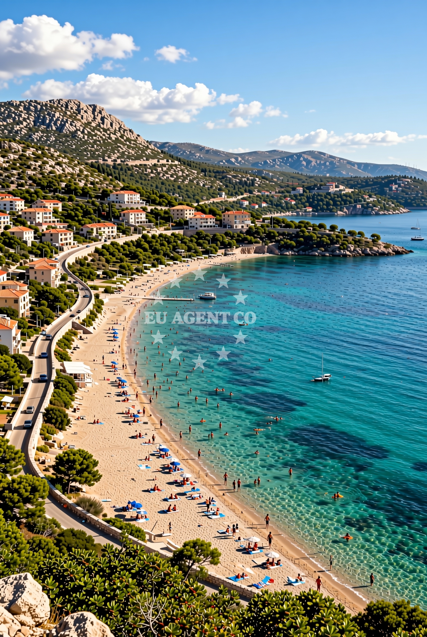 Sea and coastal view of Iza Ige FKK, Jelsa (Hvar) Beach in Iza Ige FKK