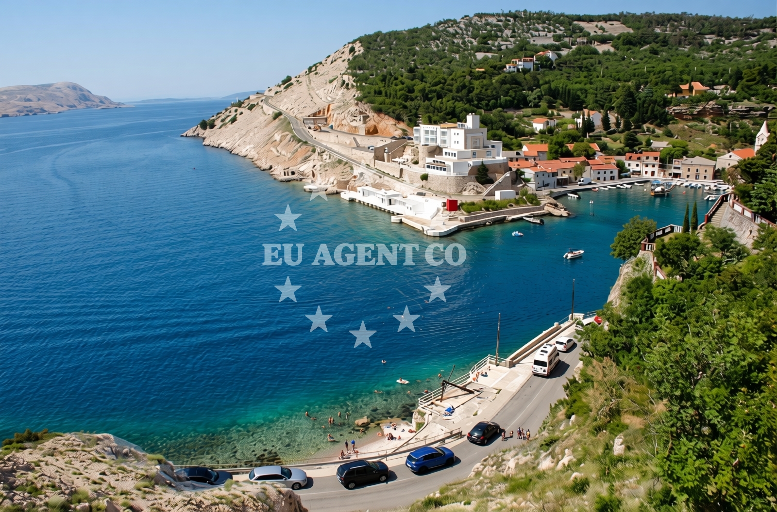Beach facilities and surroundings at Jablanac Beach in Obala bana Stjepana Šubića 1, Jablanac