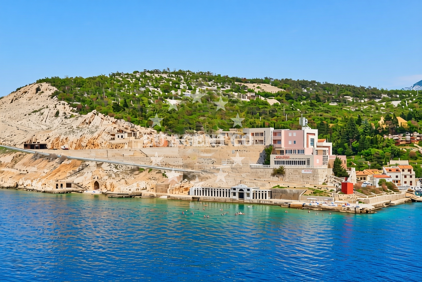 Shoreline and swimming area at Jablanac: beaches and coves (3) in Jablanac
