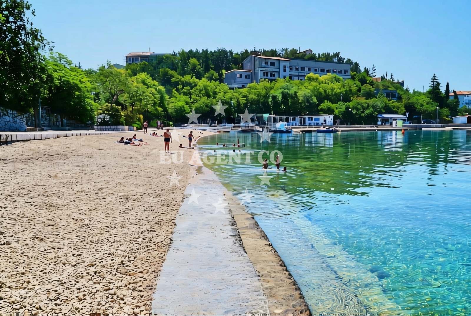 Additional view of Jadranovo beach in Šiljevica, Jadranovo
