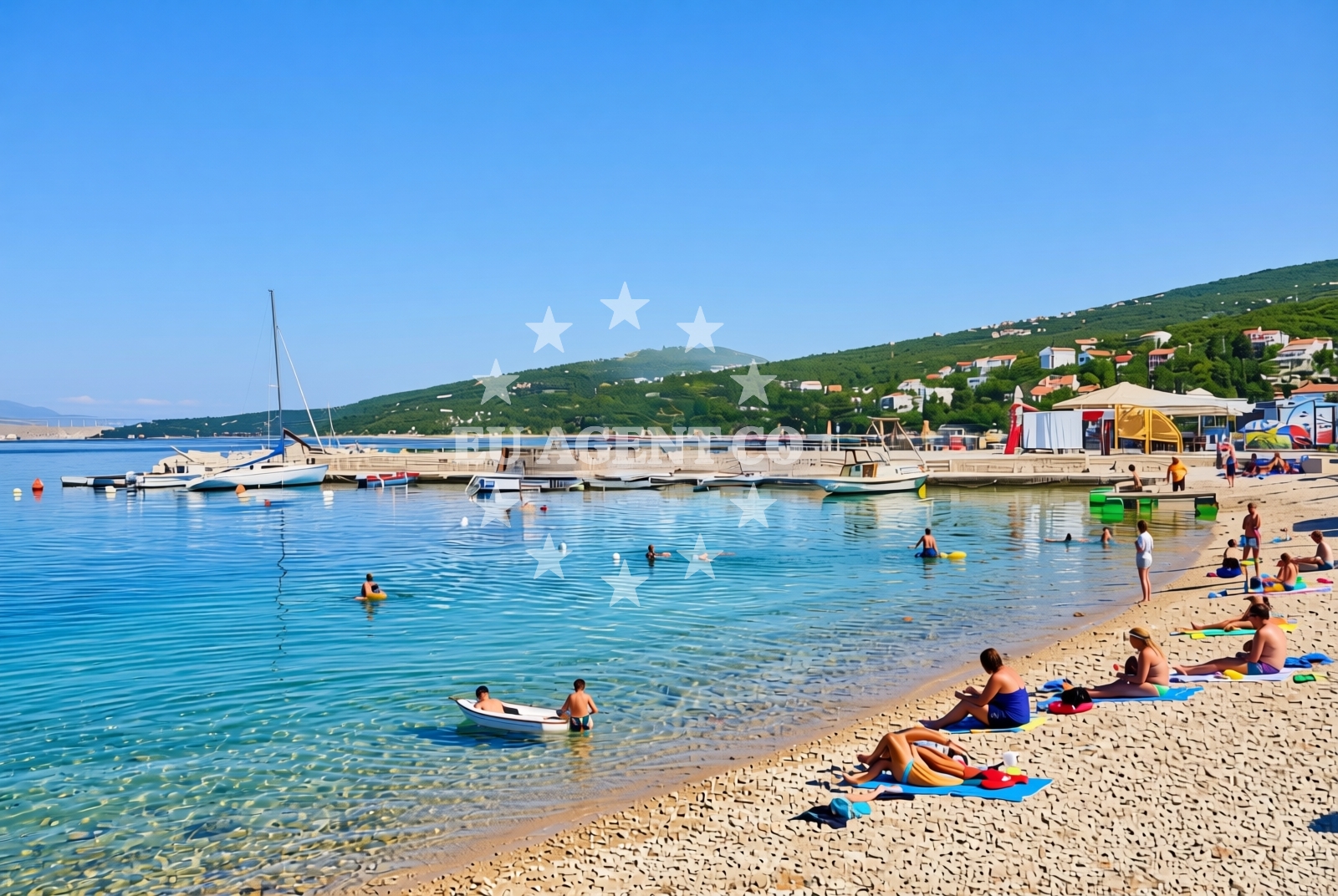 Additional view of Jadranovo beach in Šiljevica, Jadranovo