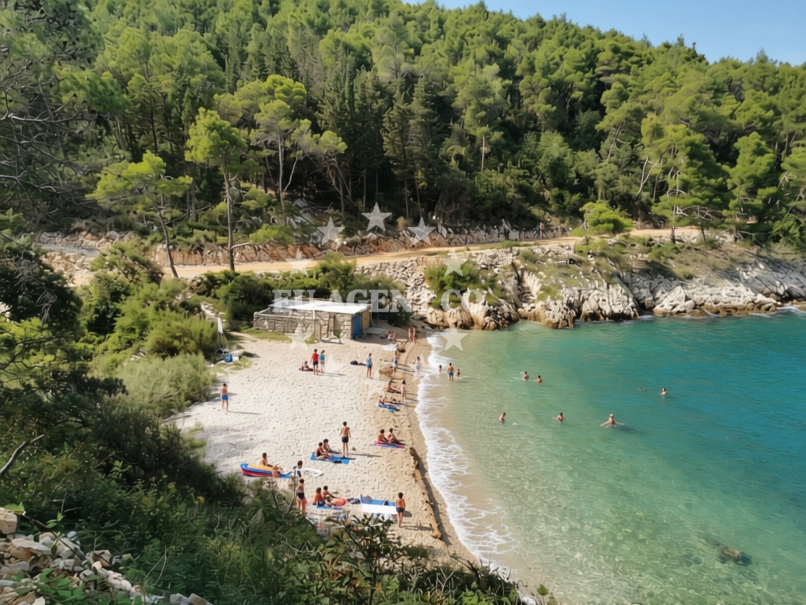 Additional view of Jadrina beach in Katarovo 39, Drenje