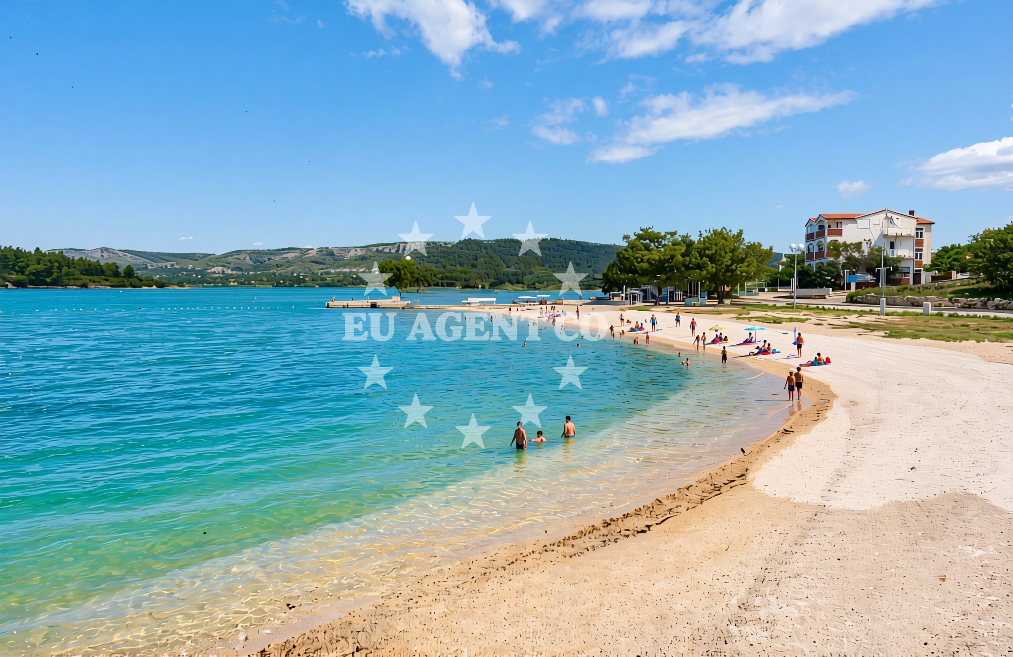 Overview of Jadrtovac: beaches and coves (1) in Jadrtovac