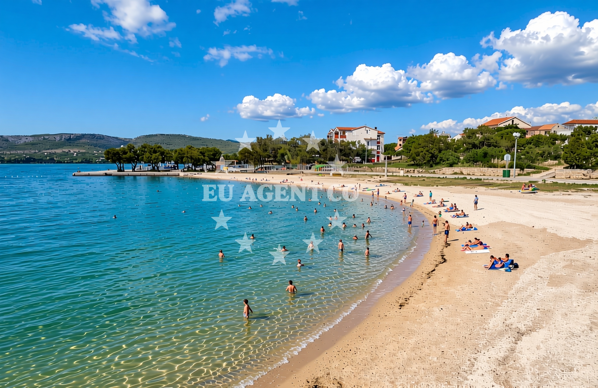 Shoreline and swimming area at Jadrtovac: beaches and coves (1) in Jadrtovac