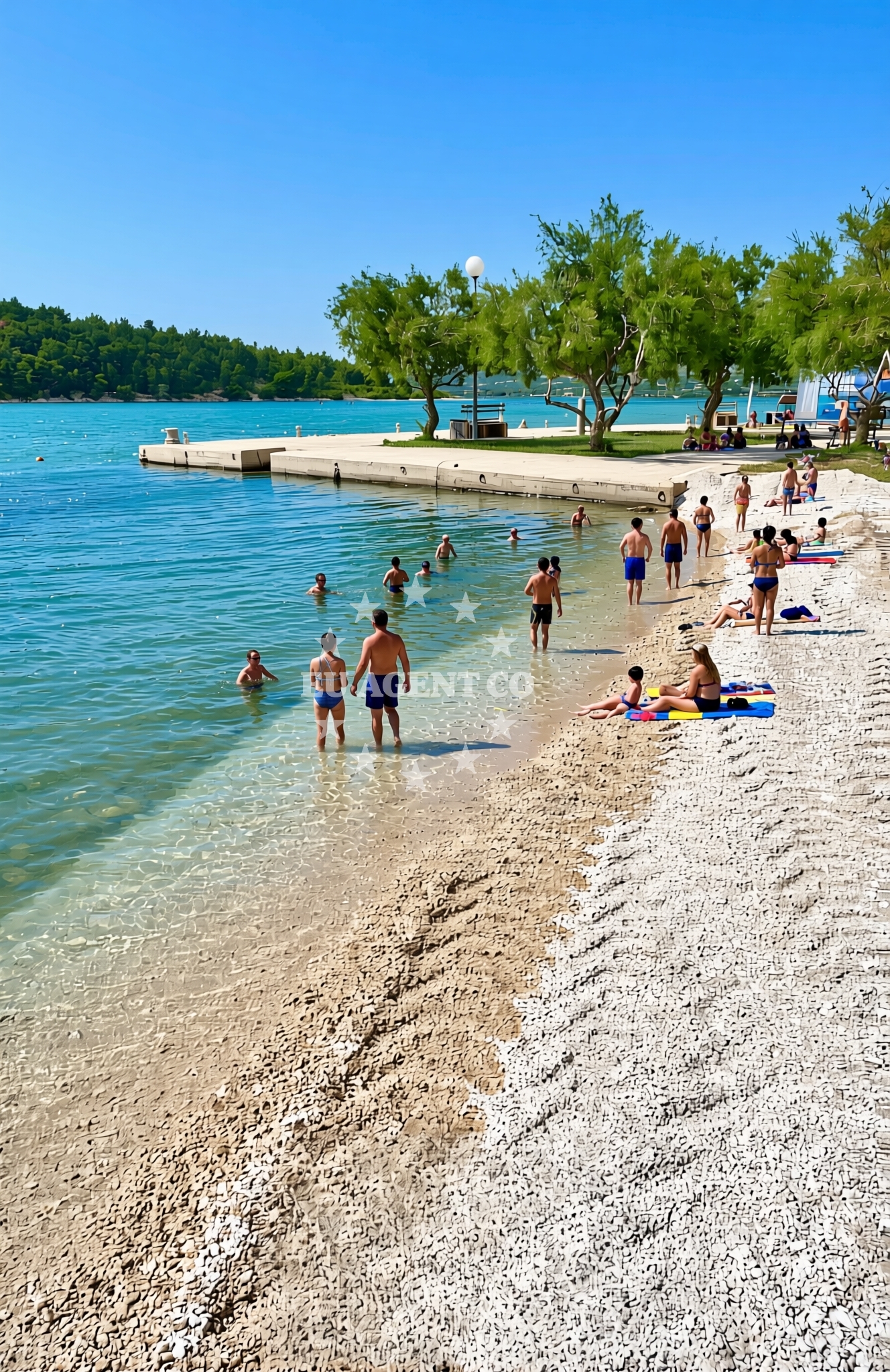 Sea and coastal view of Jadrtovac: beaches and coves (1) in Jadrtovac