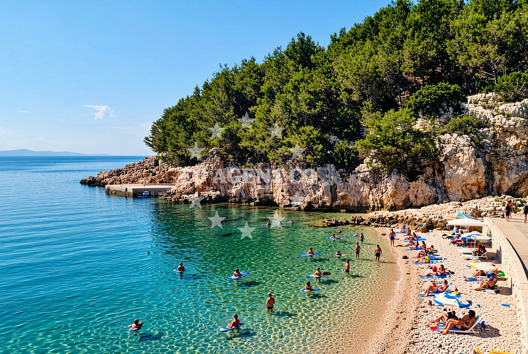 Additional view of Jagoda beach in Uvala Kalober 3 (Pribinja), Hvar