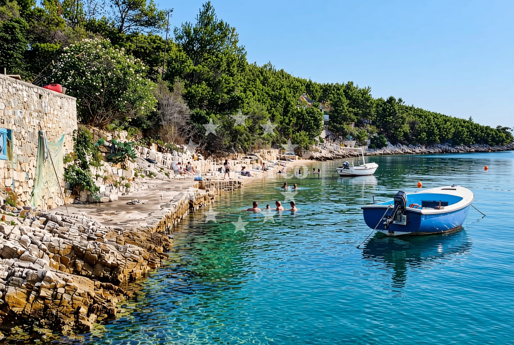 Additional view of Jagoda beach in Uvala Kalober 3 (Pribinja), Hvar