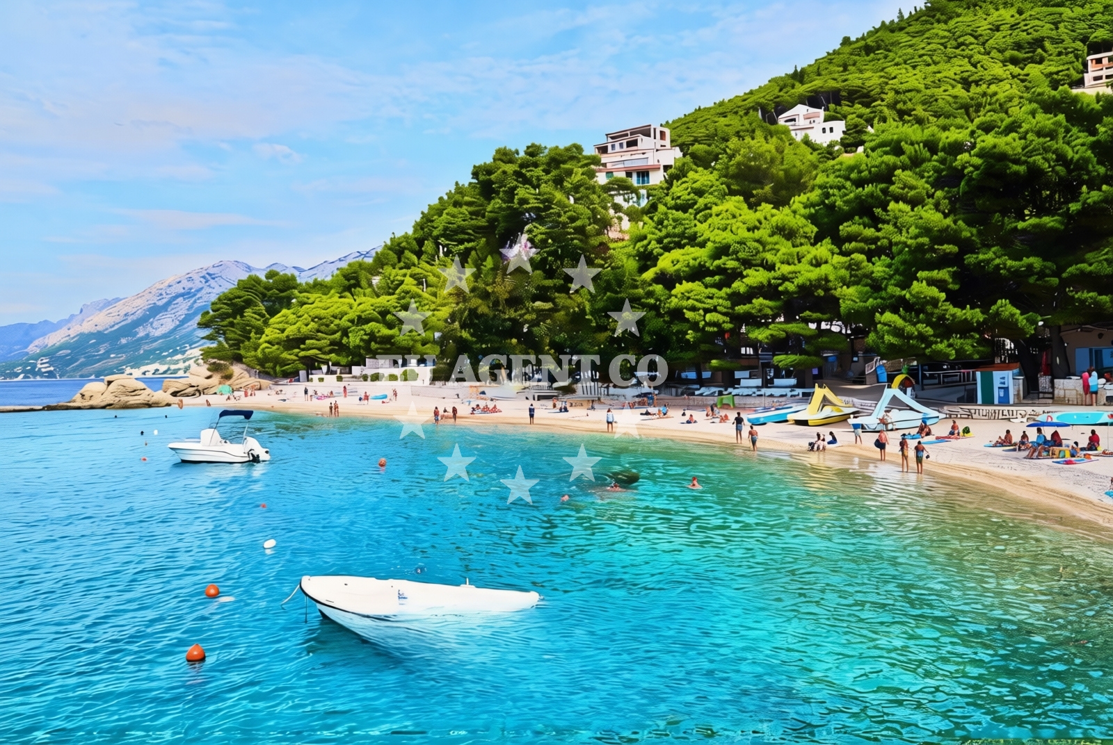 Additional view of Jakirusa beach in 12 Put Luke, Brela