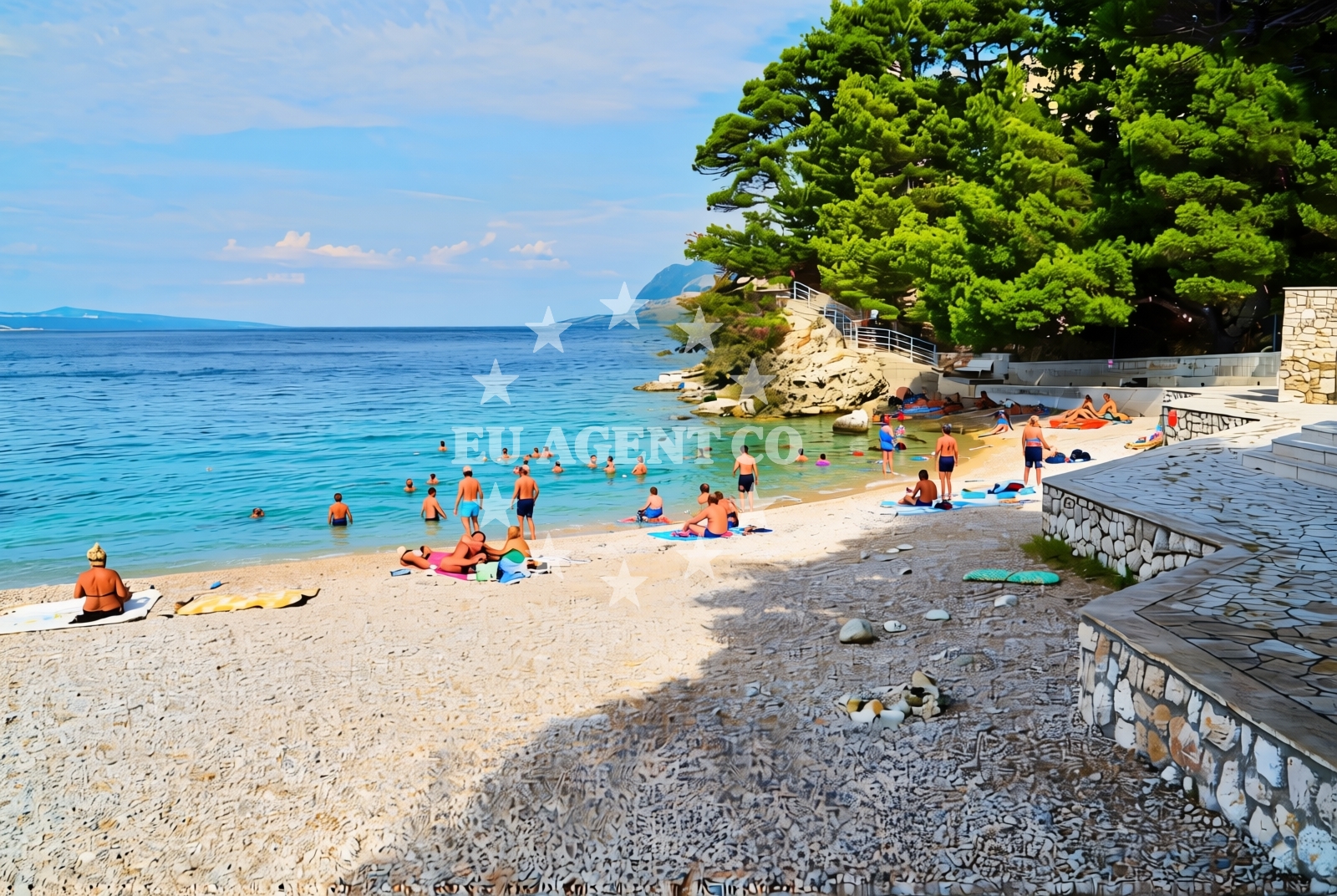 Additional view of Jakirusa beach in 12 Put Luke, Brela