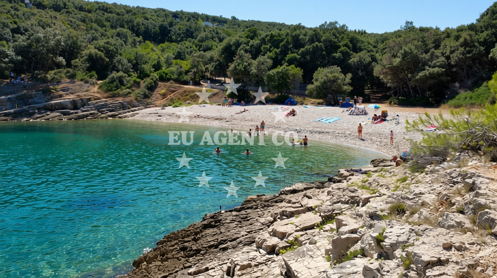 Overview of Jalinica beach in Luka Krnica b.b., Krnica