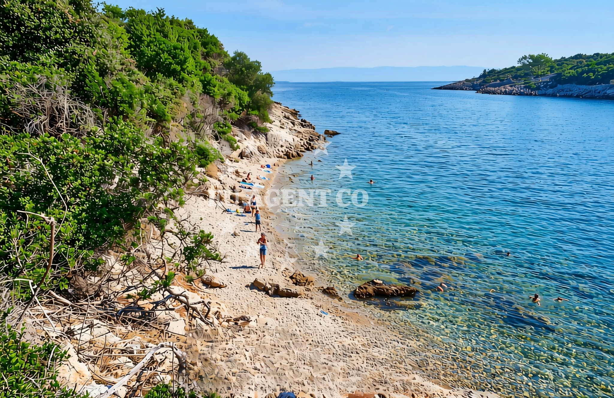 Additional view of Jamna sjever, Veli Lošinj (Lošinj) Beach in Jamna sjever