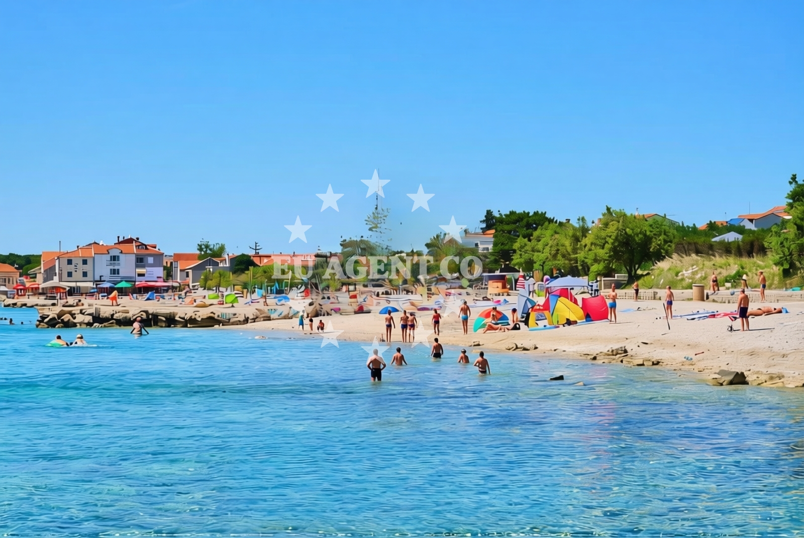 Overview of Janice 2, Pakoštane Beach in Janice 2