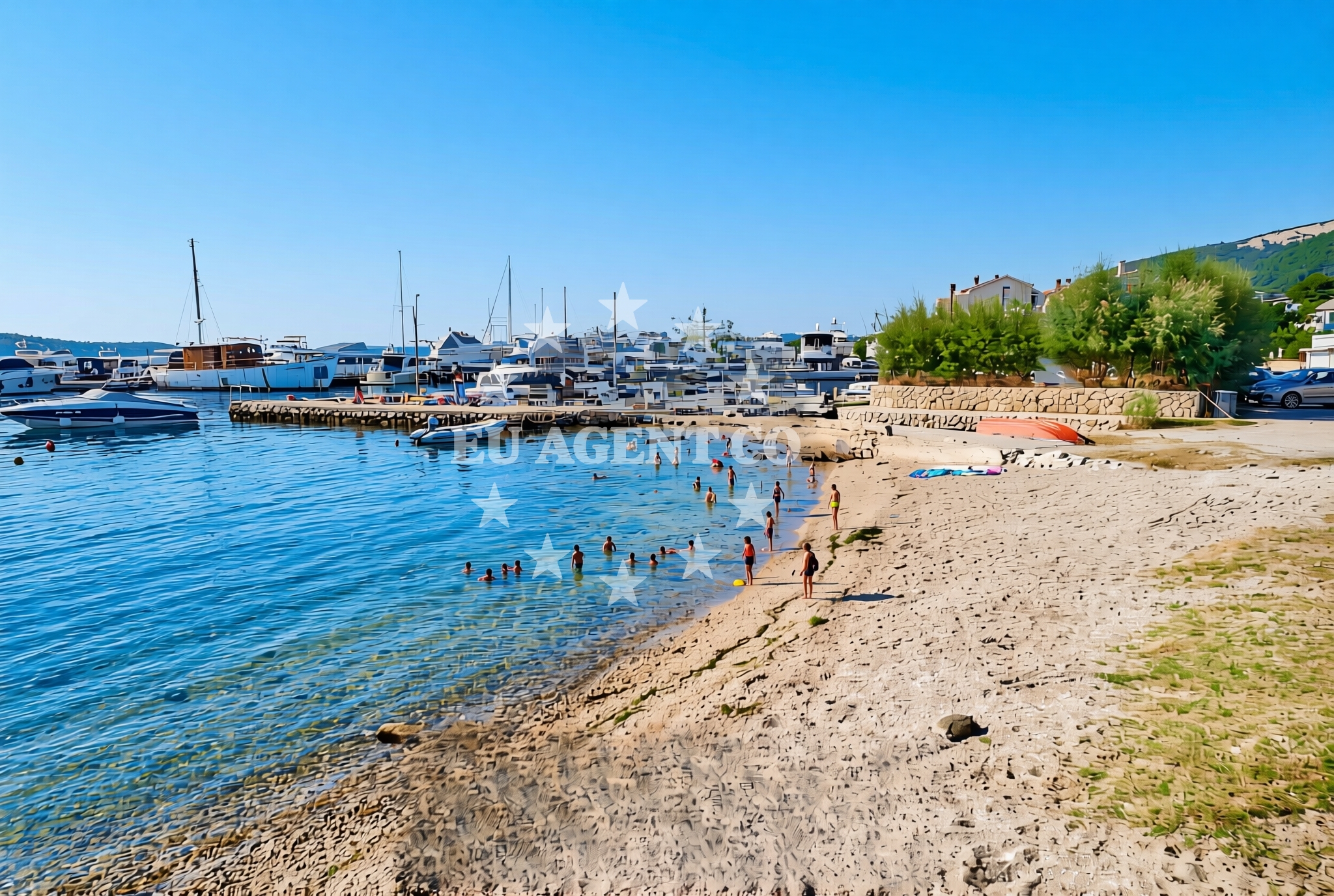 Additional view of Janići, Barbat na Rabu (Rab) Beach in Janići