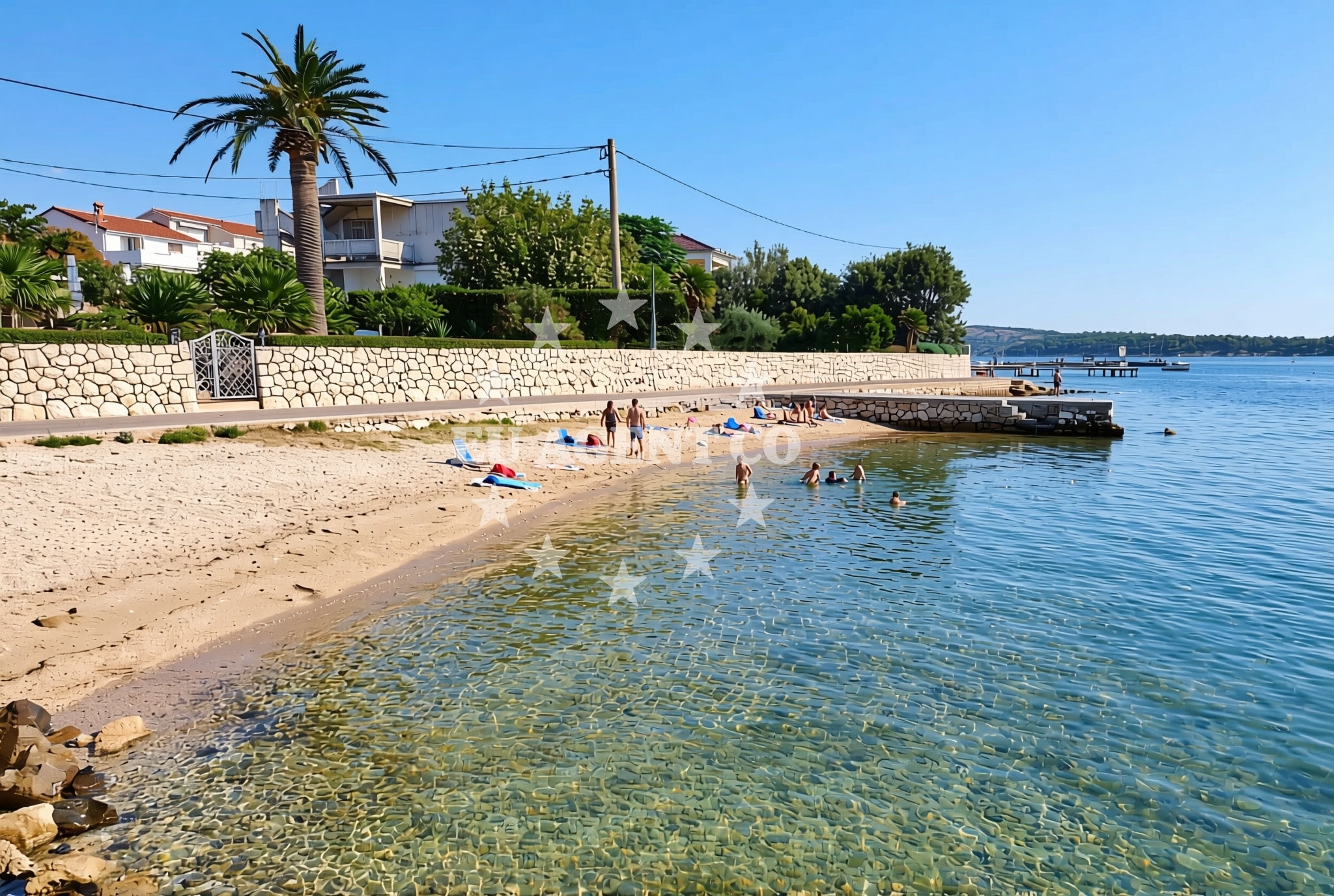 Additional view of Janići, Barbat na Rabu (Rab) Beach in Janići