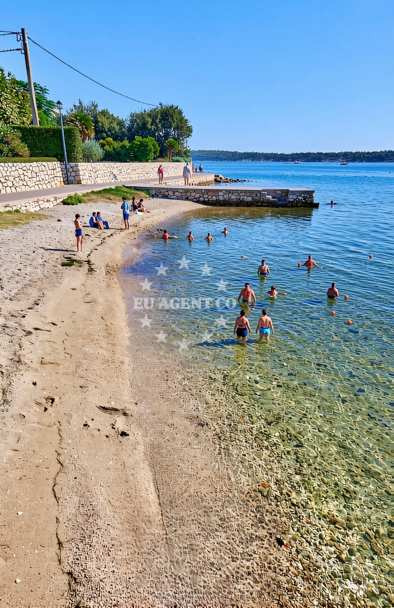 Additional view of Janići, Barbat na Rabu (Rab) Beach in Janići