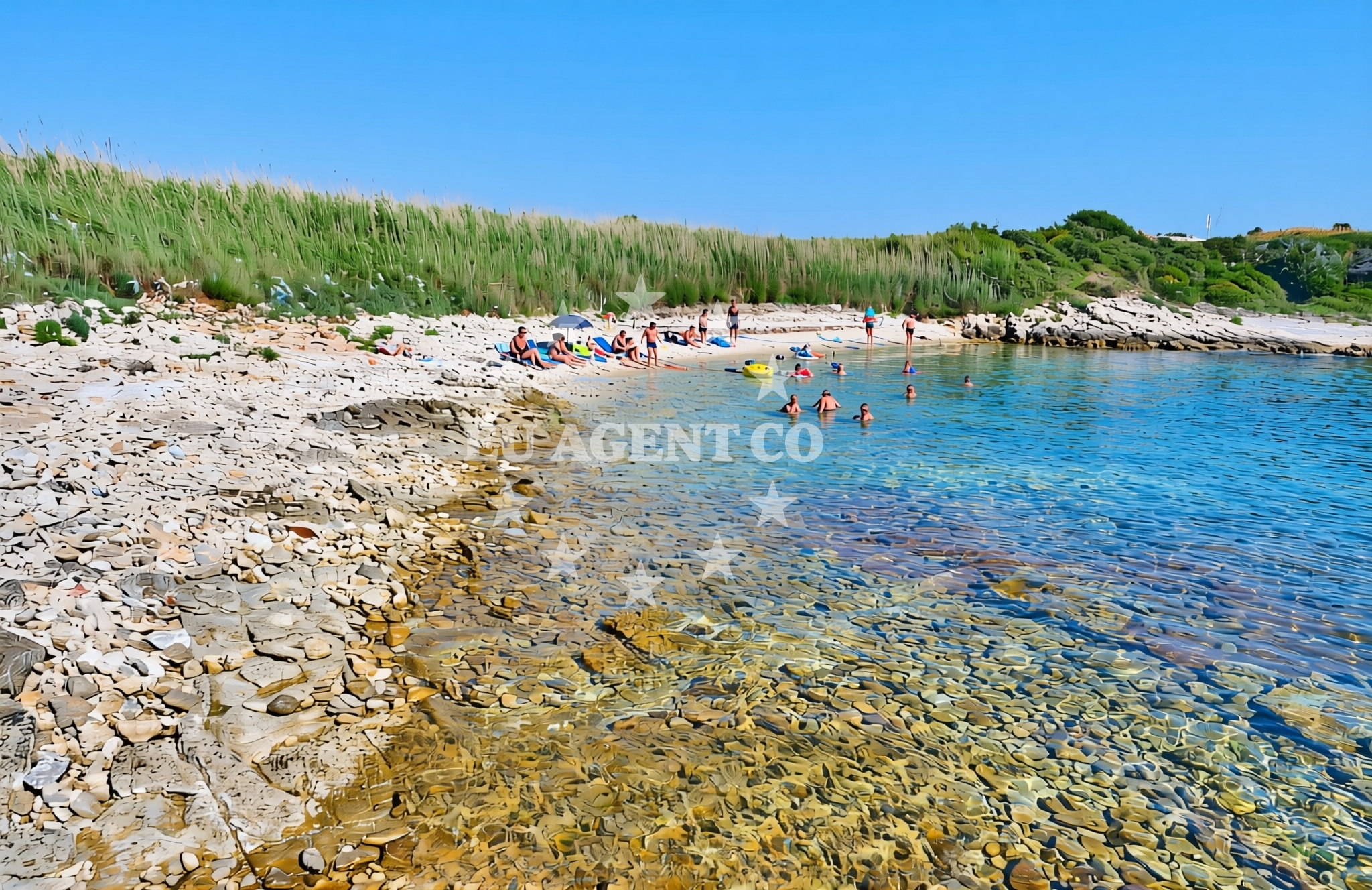 Overview of Japnenica sjever, Ližnjan Beach in Japnenica sjever