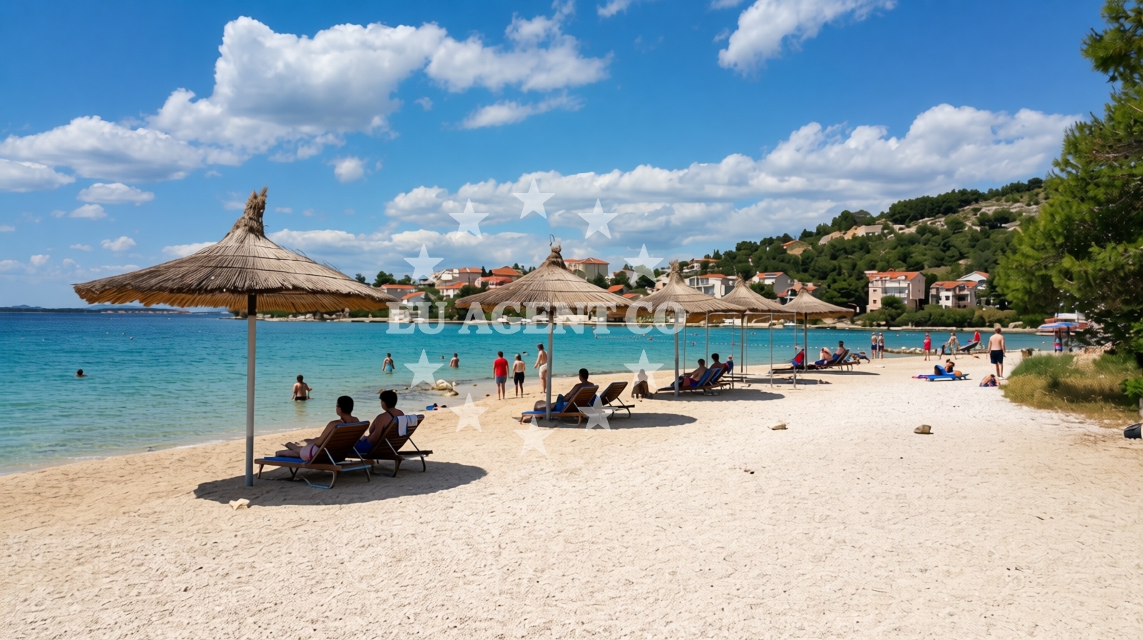 Overview of Jasenovo beach in 67c Jasenovo Appartement Nr 9, Šibenik