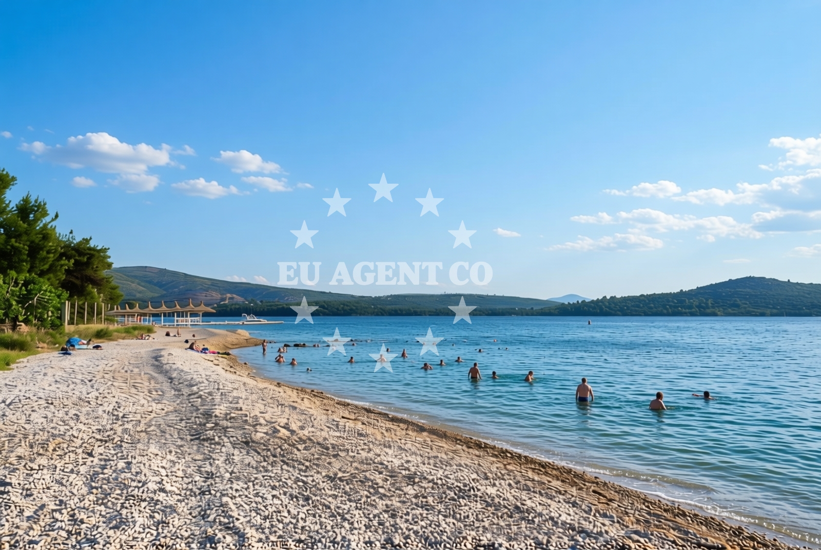 Additional view of Jasenovo beach in 67c Jasenovo Appartement Nr 9, Šibenik